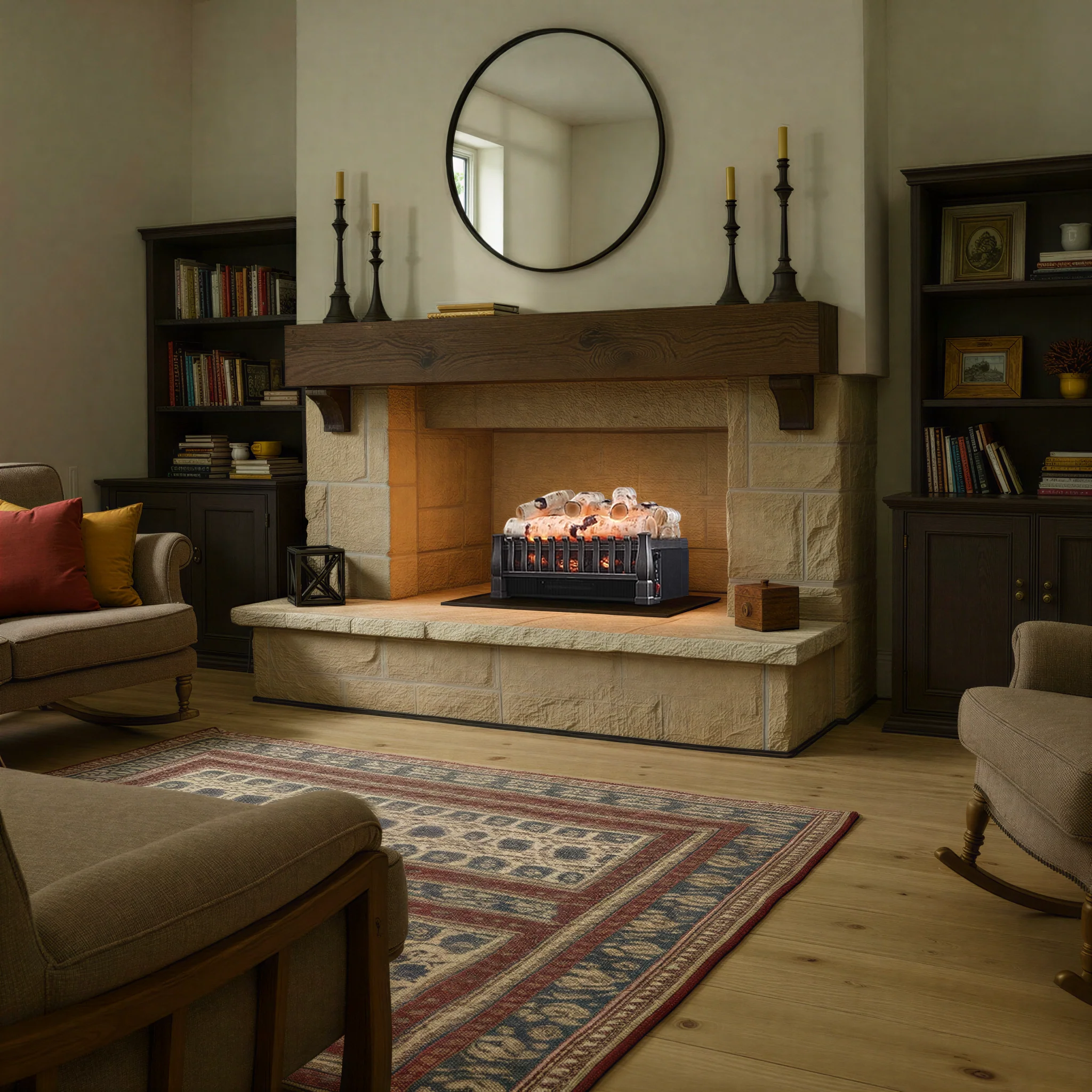 duraflame® Electric Log Set Heater with Remote Control