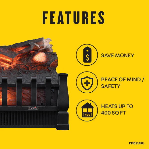 duraflame® Electric Log Set Heater with Remote Control - Image 3