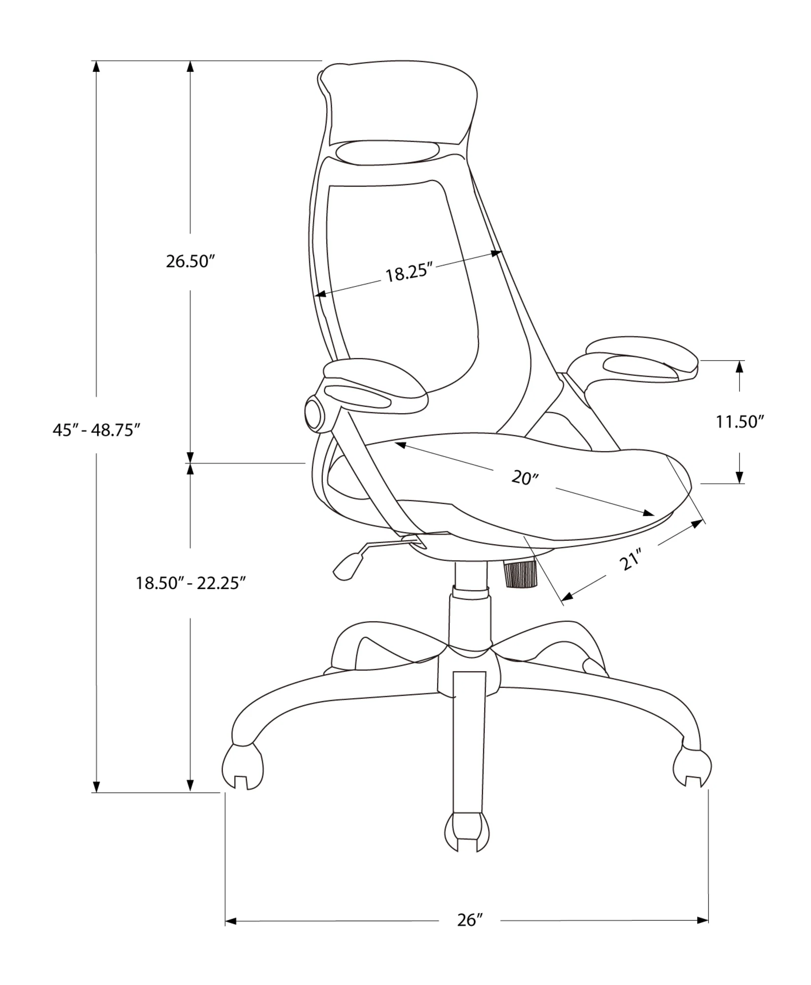 Walker Edison | Ergonomic Office Desk Chair - Image 3