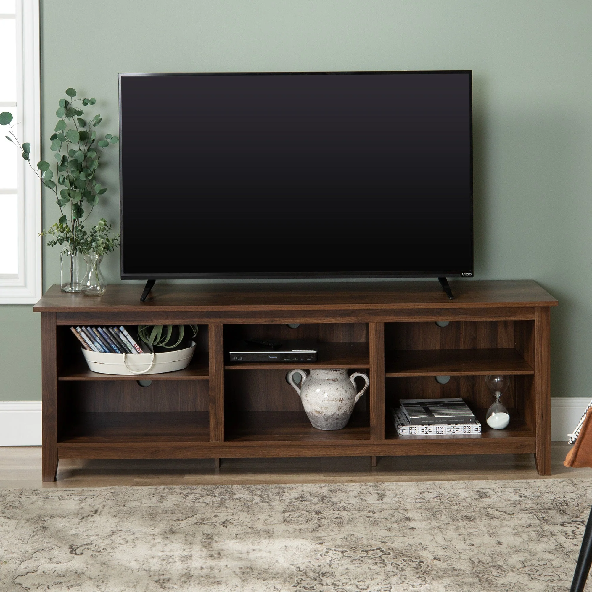 Essential 70" Rustic Wood TV Stand - Image 10