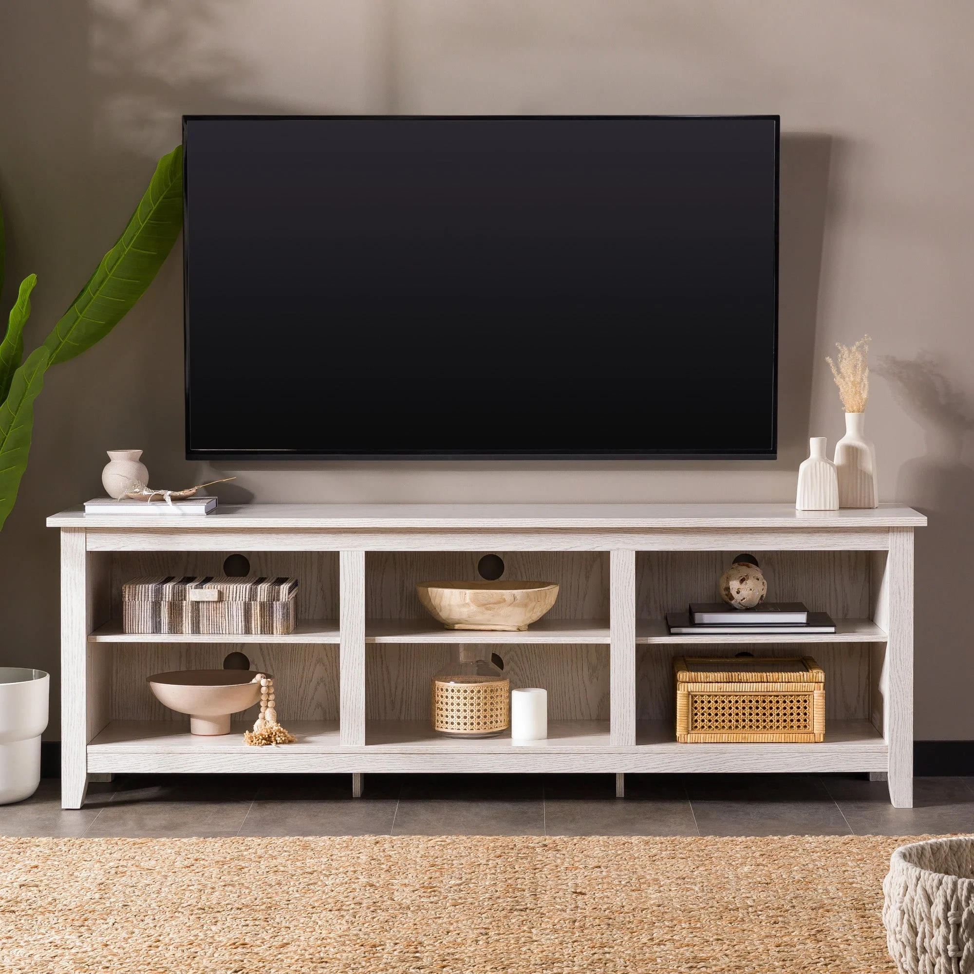 Essential 70" Rustic Wood TV Stand - Image 20