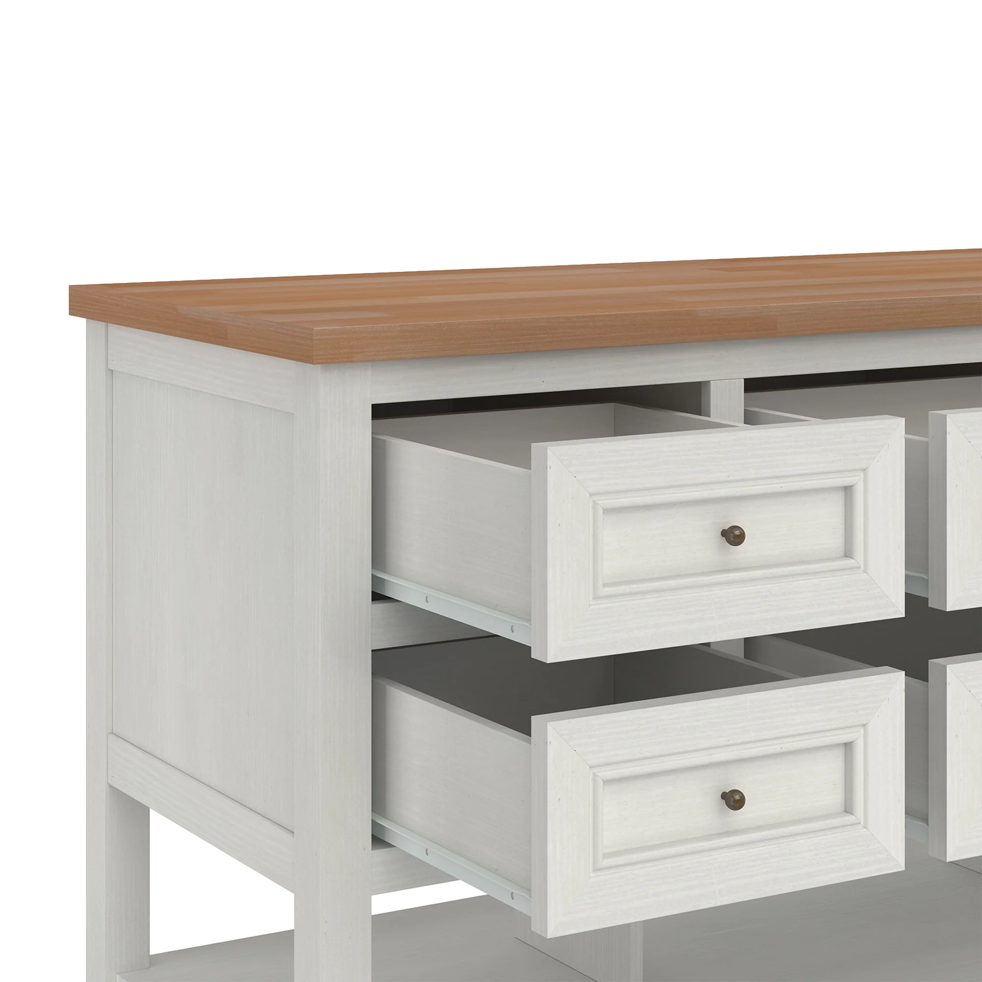 Everlee Free-Standing 52" Kitchen Island with 6 Drawer Storage - Image 11