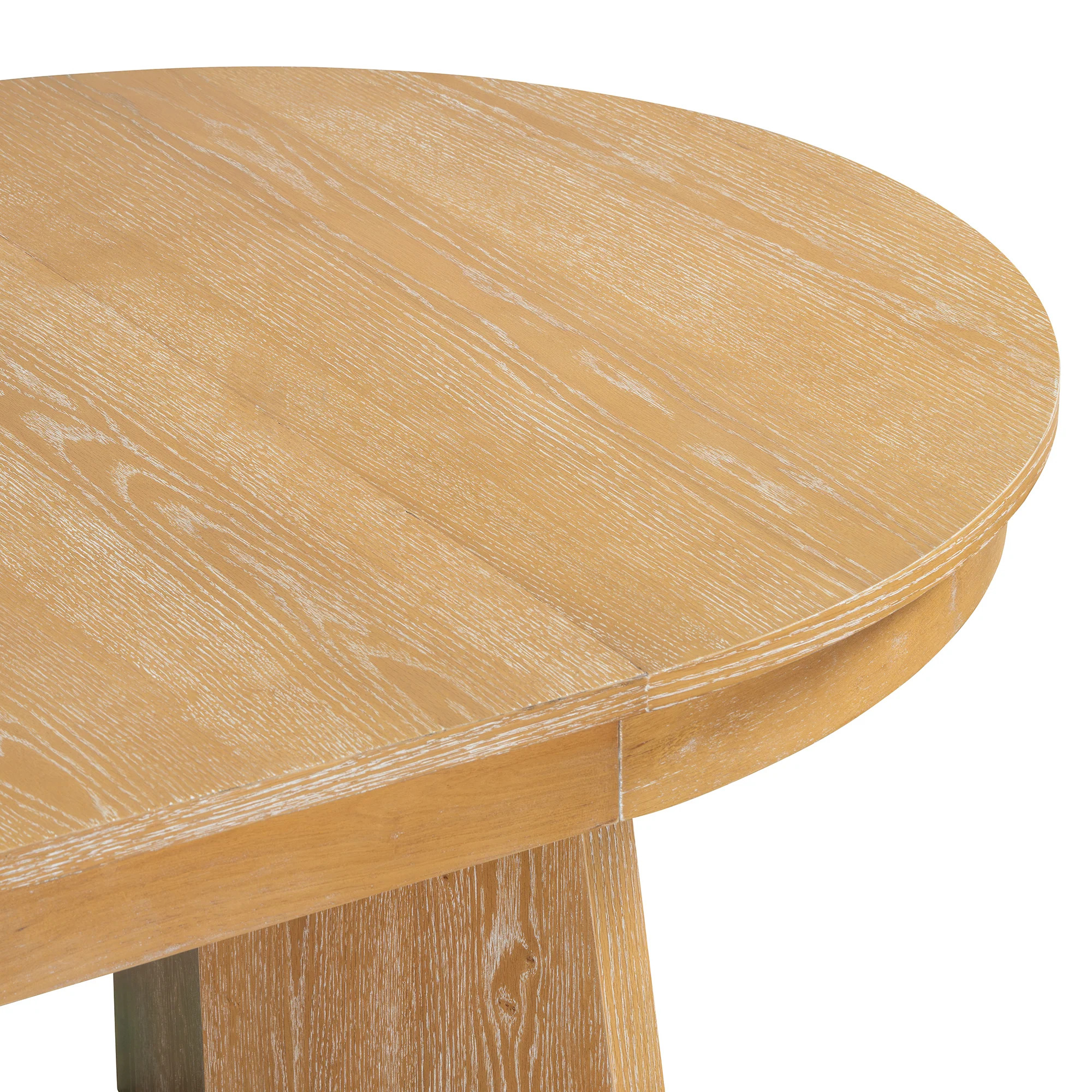 Walker Edison | Extendable 5-Piece Round Dining Table Set for 4 - Image 18