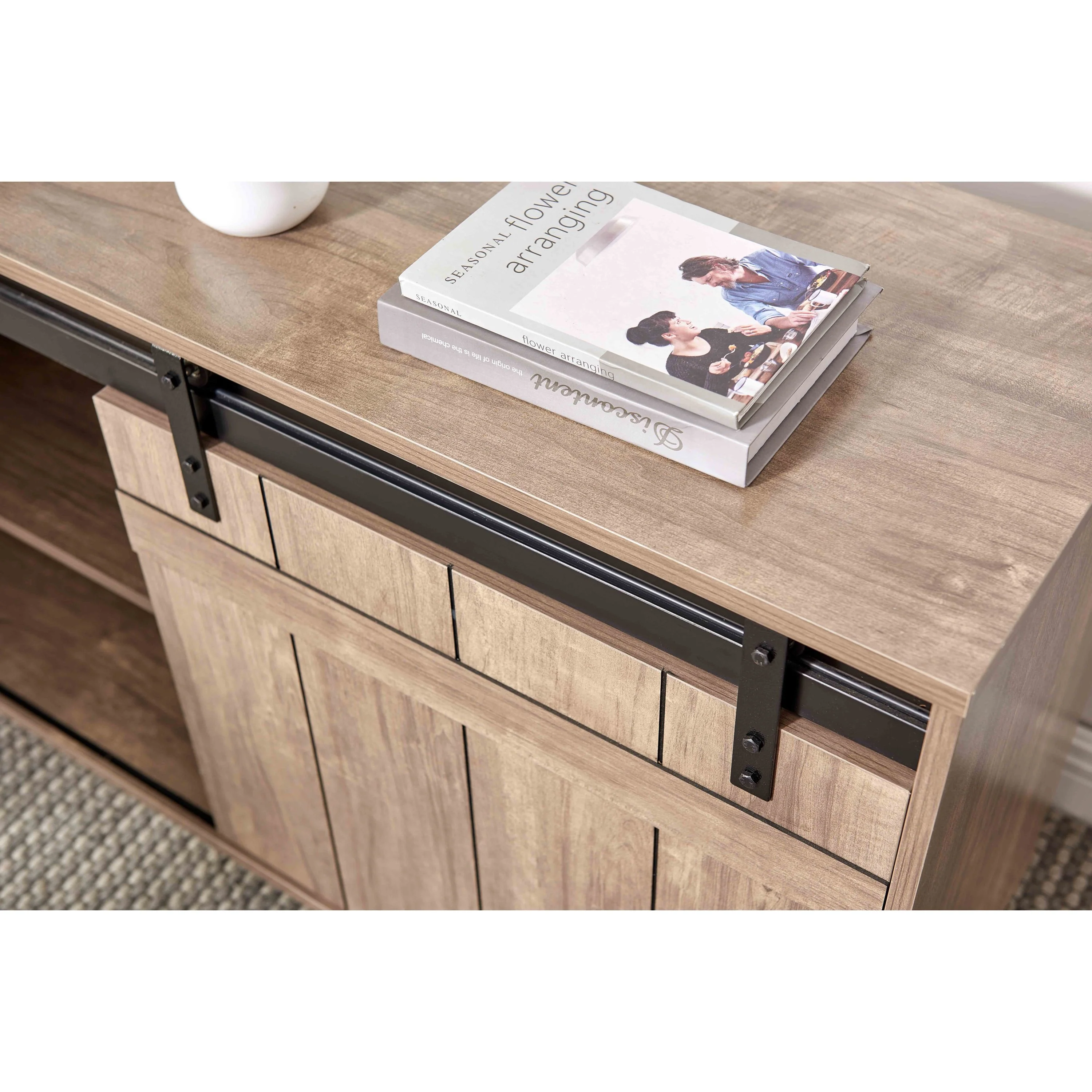 Walker Edison | Farmhouse L-shaped Workstation Home Office Desk - Image 4