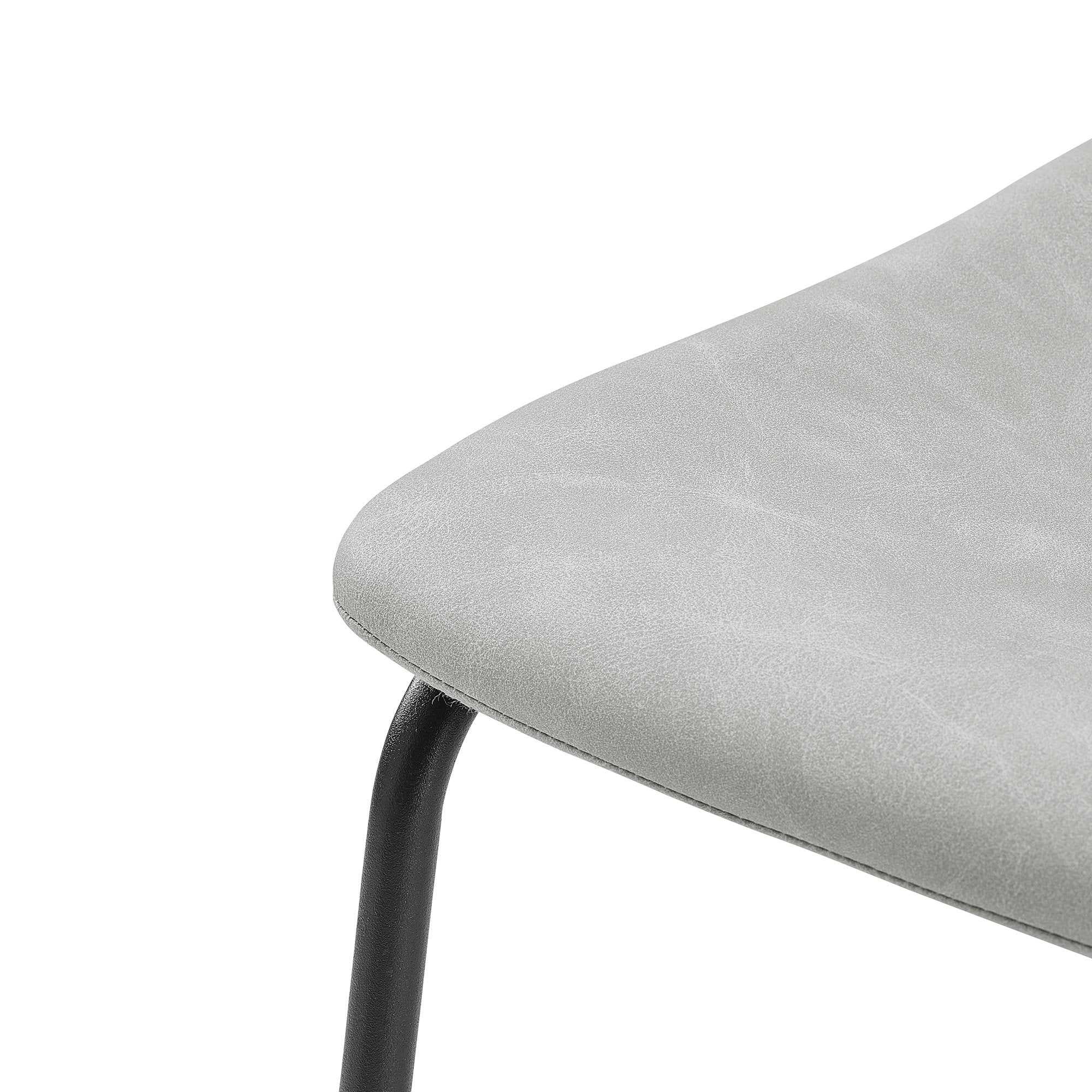 Faux Leather 2-Piece Bar Stools - Image 3
