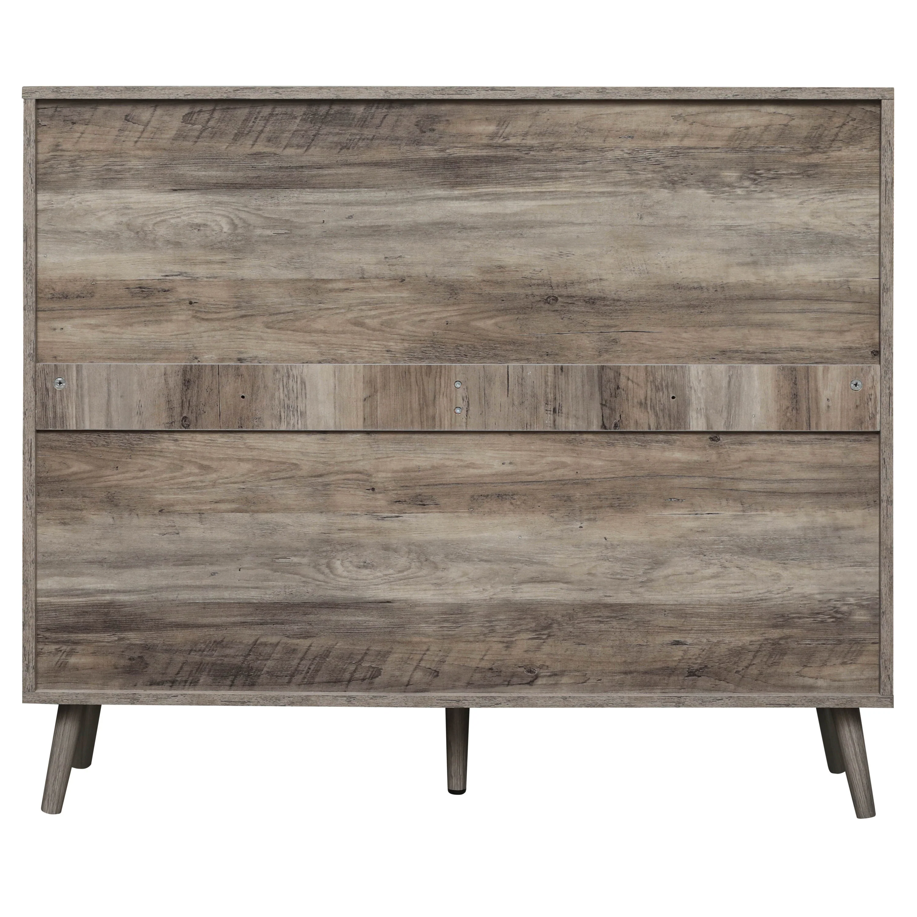 Walker Edison | Modern Rattan 4 Door Shoe Rack Cabinet for Entryway - Image 13
