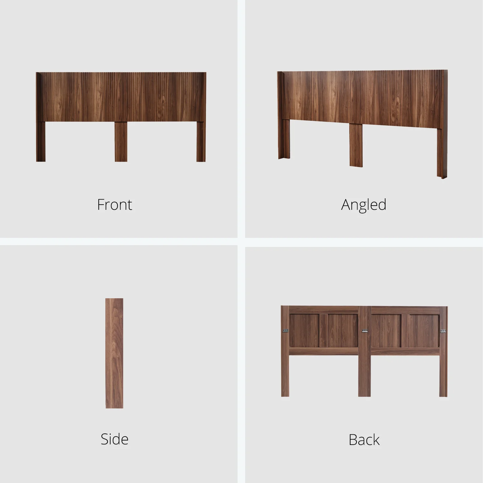 Walker Edison | Fluted Design Modern Farmhouse King Headboard Only - Image 11