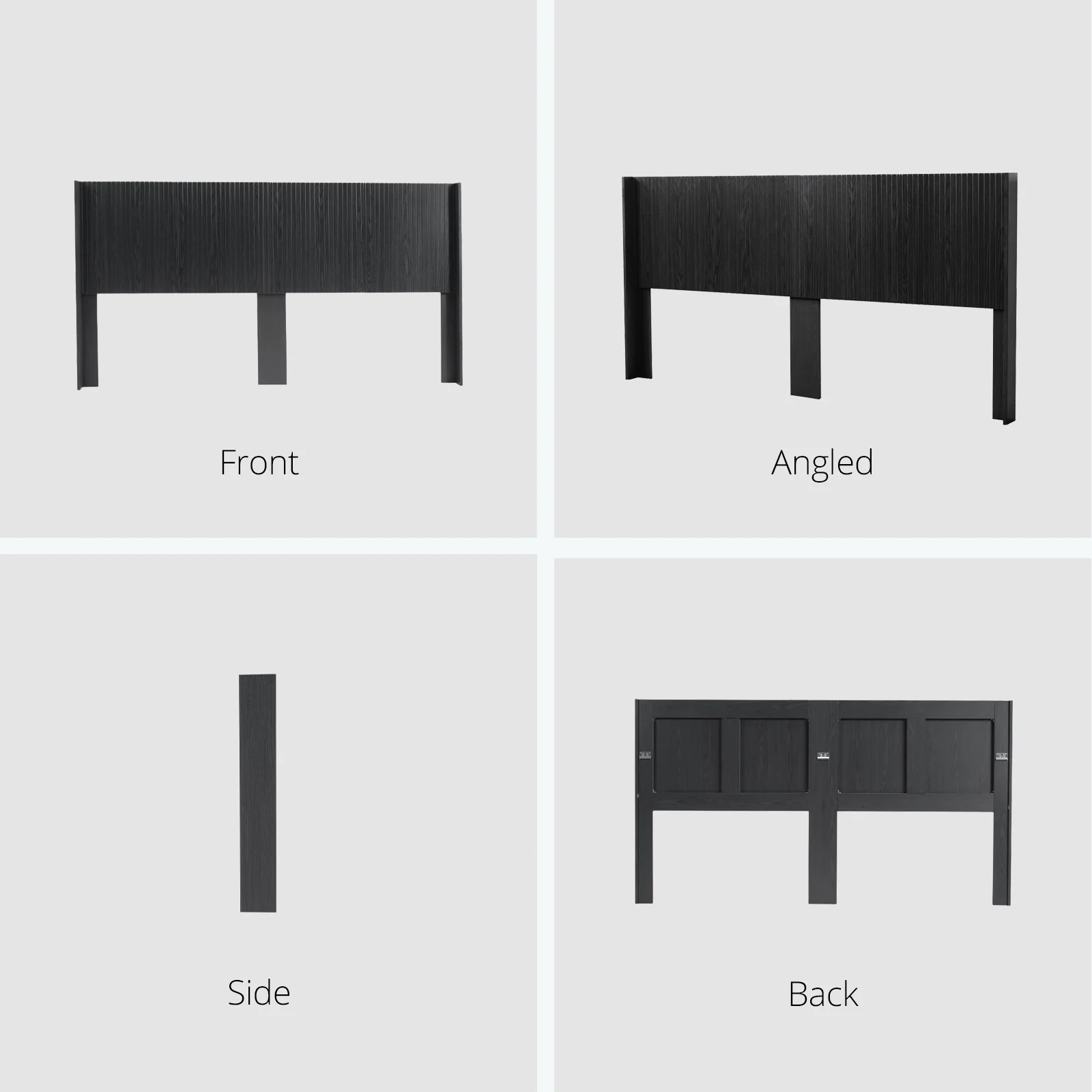 Walker Edison | Fluted Design Modern Farmhouse King Headboard Only - Image 19