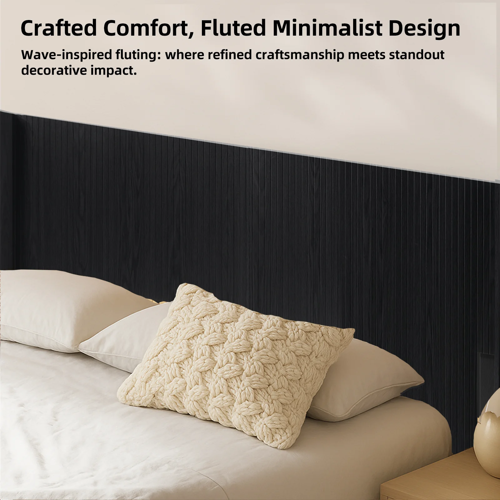 Walker Edison | Fluted Design Modern Farmhouse King Headboard Only - Image 20