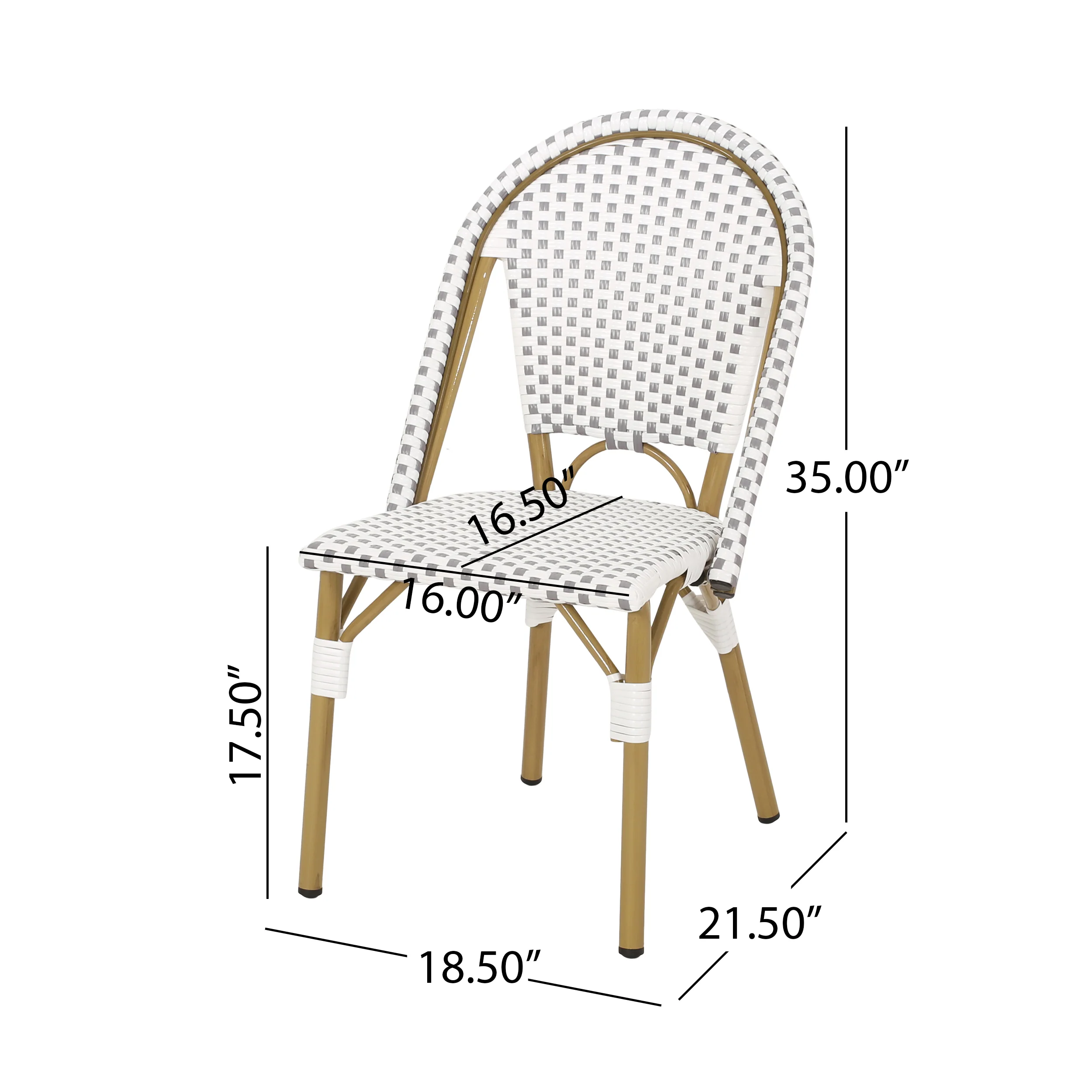 Walker Edison | French Bistro Patio Chat Set - Image 3