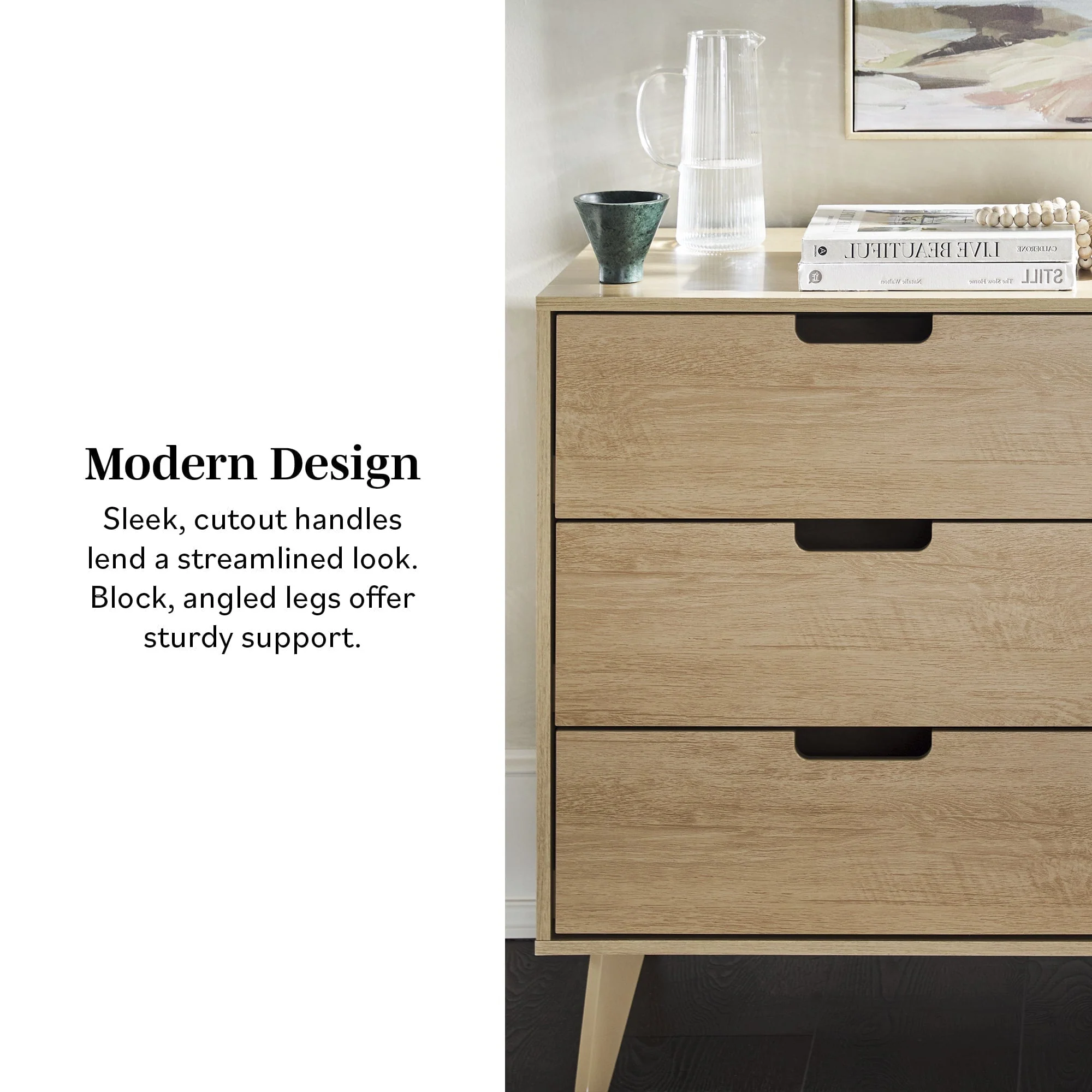 Sloane Hans Mid-Century Modern Angle-Leg Dresser - Image 3