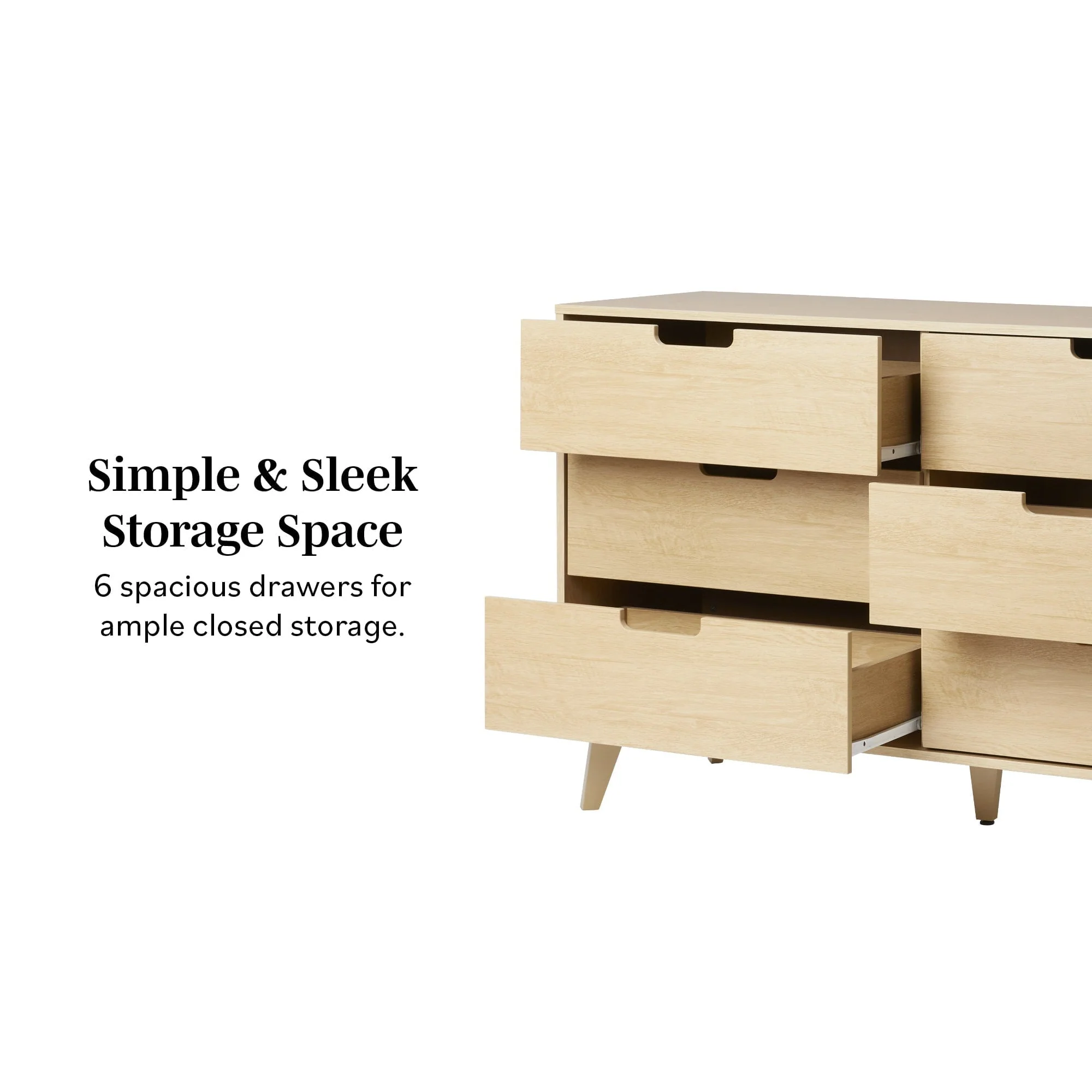 Sloane Hans Mid-Century Modern Angle-Leg Dresser - Image 4