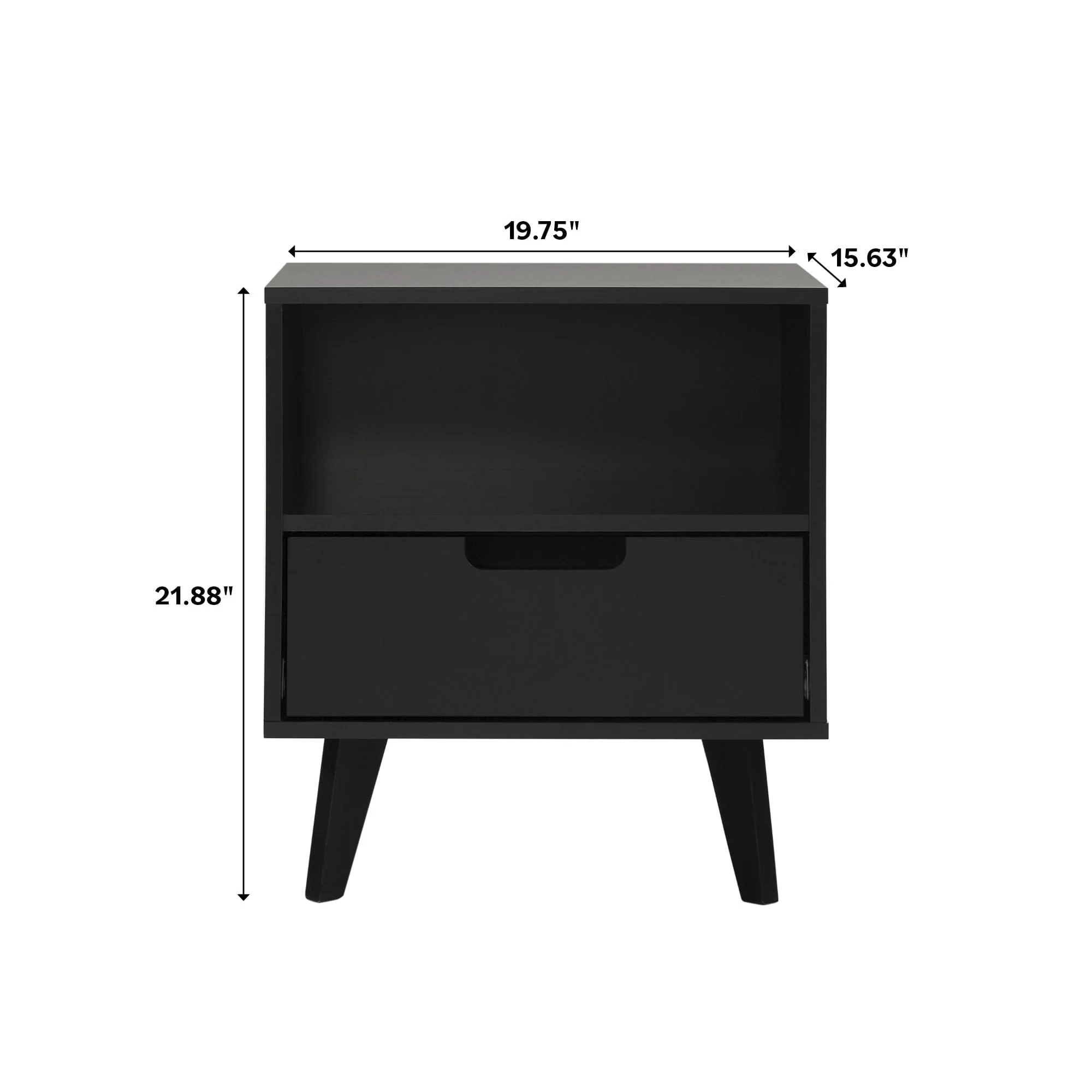 Sloane Hans Mid-Century Modern Angle-Leg Nightstand - Image 5