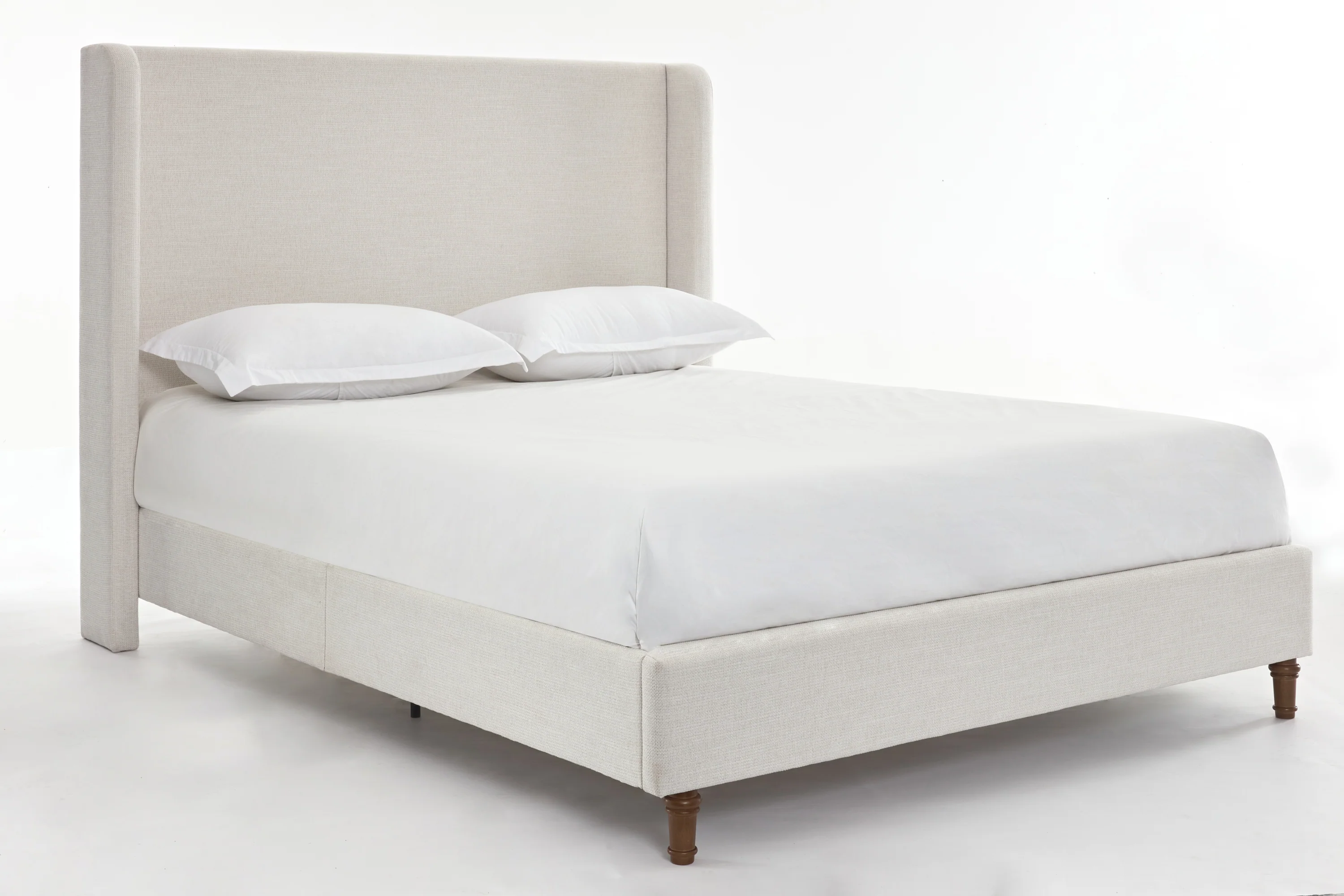 Walker Edison | Harper Tall 54" Headboard Upholstered Queen Bed - Image 14