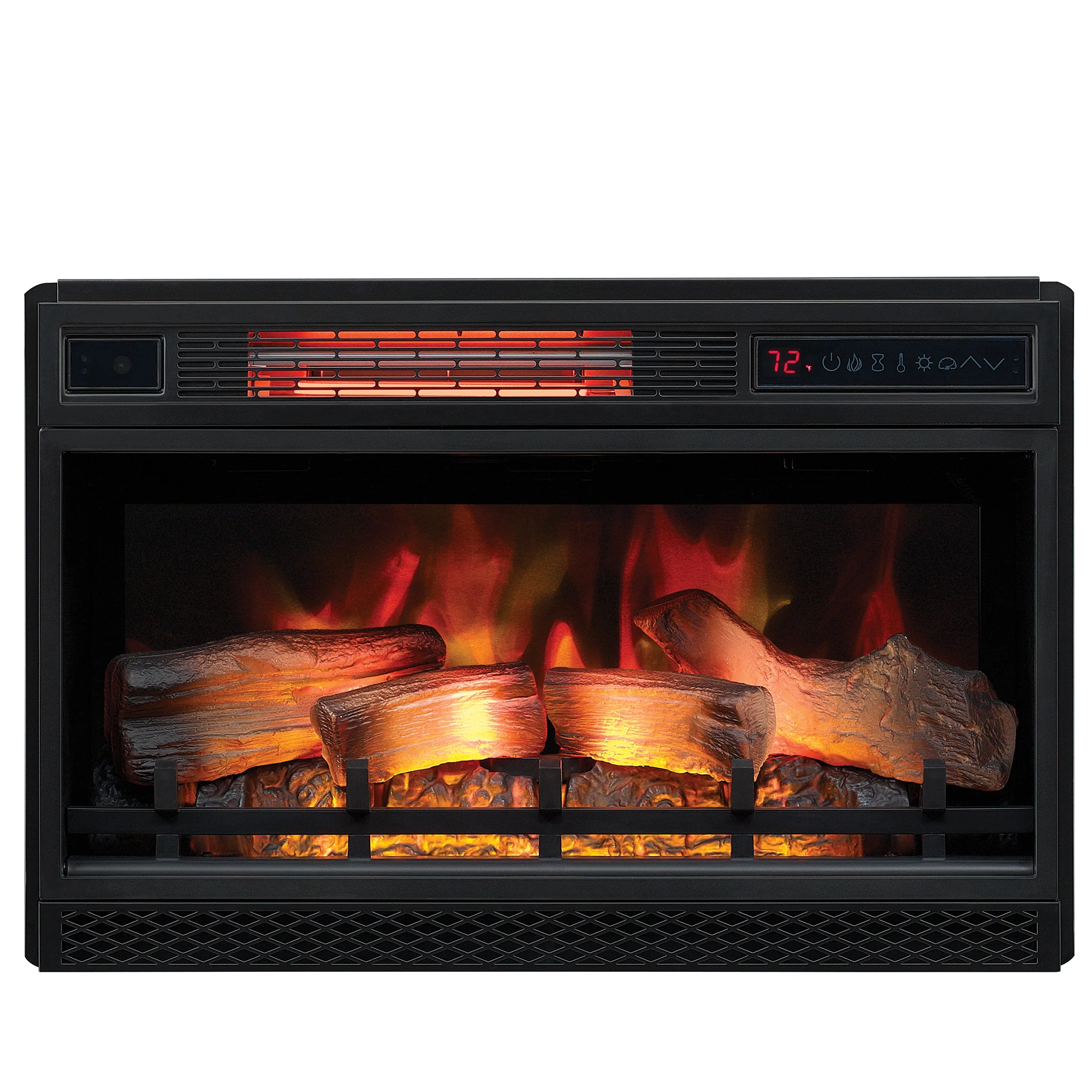 26" Recessed/Wall-Mount Infrared Quartz Fireplace Insert with Remote - Image 6