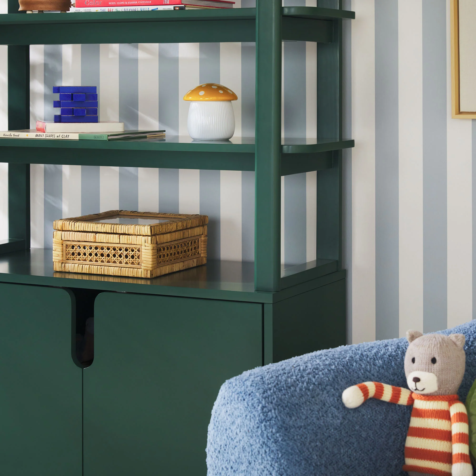 Zoey Modern Arched Wood Cabinet Storage Bookcase - Image 27