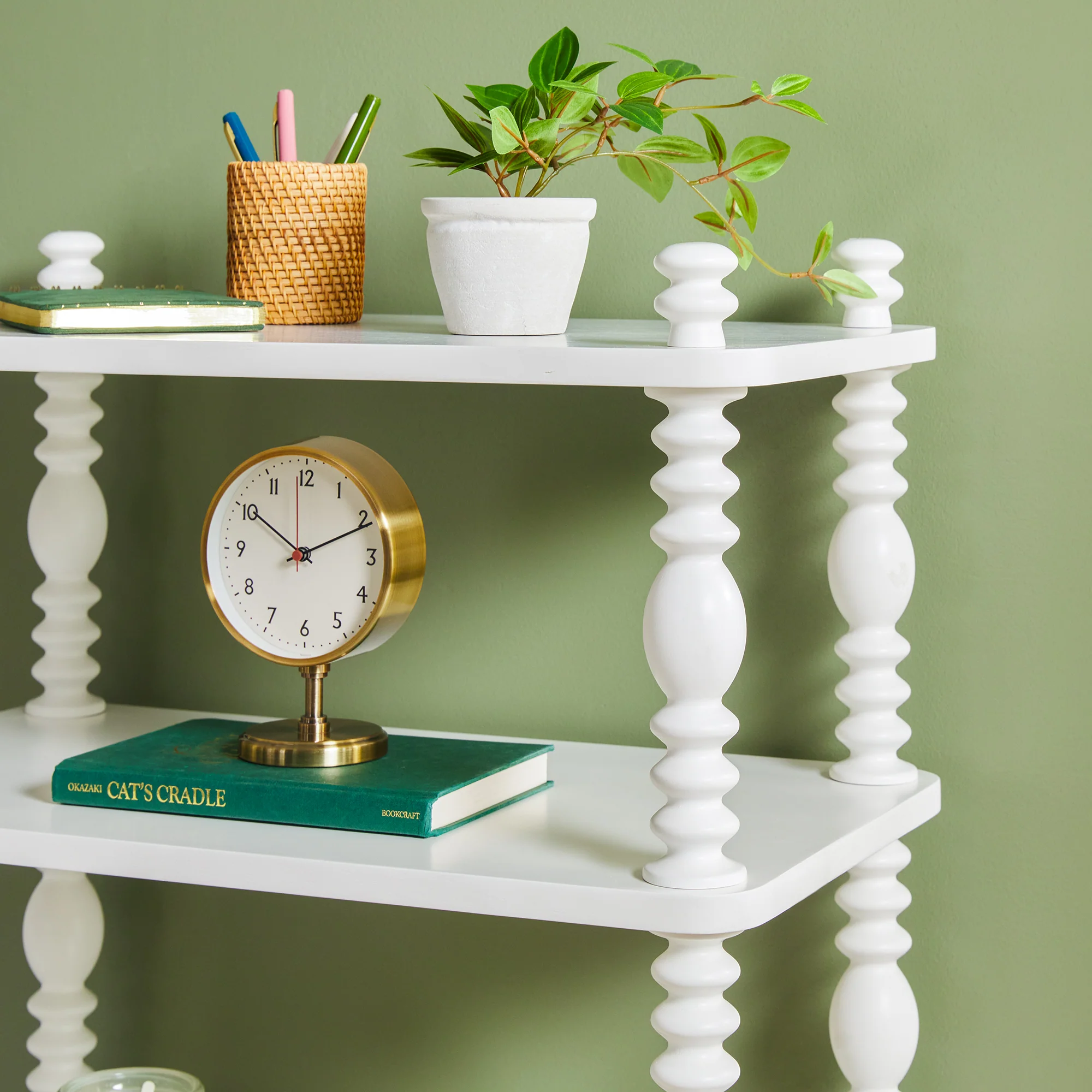 Traditional Vivienne Easy Assembly Solid Wood Short Bookshelf - Image 12