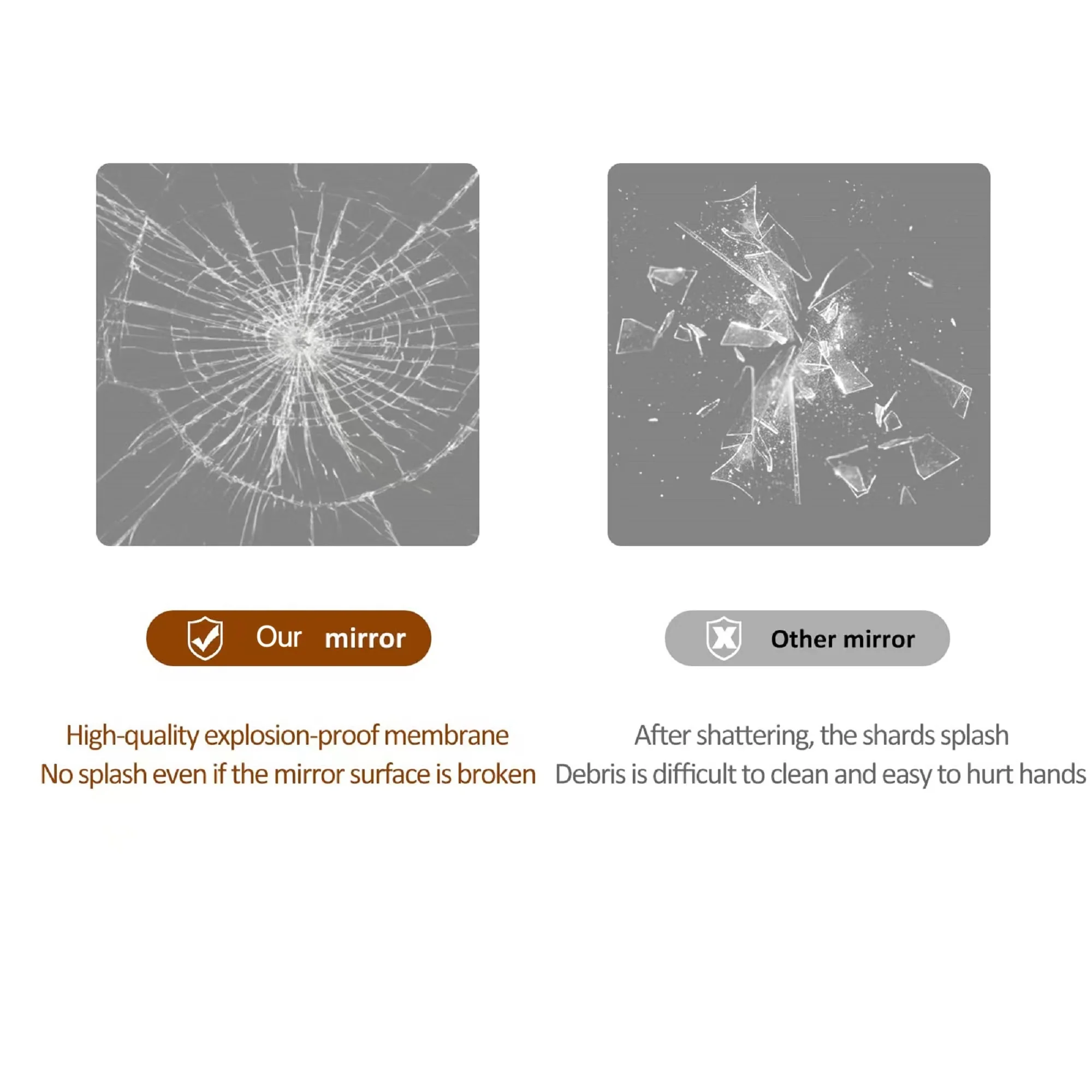 Walker Edison | LED Light Full Length Floor Mirror 64x21 Inches - Image 10