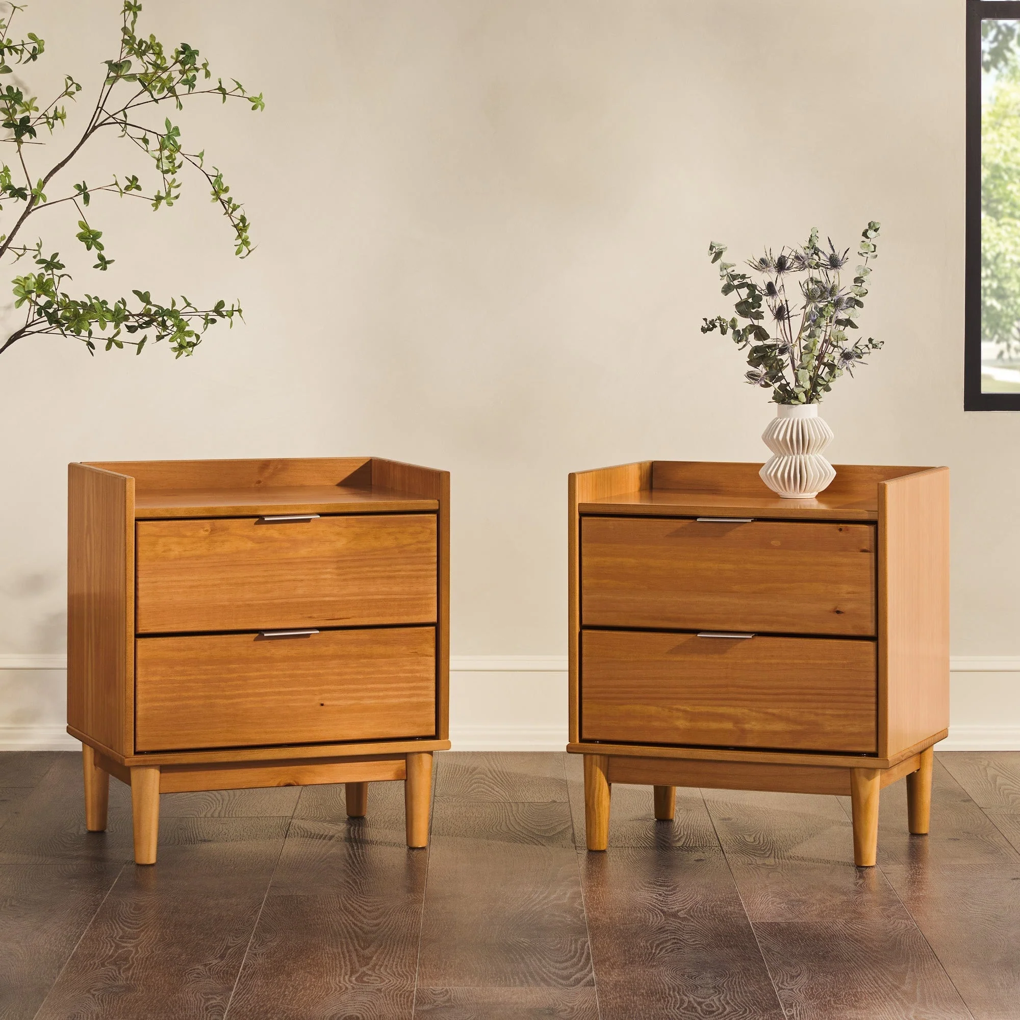 Lee Mid-Century Modern Wood Nightstand - Image 10