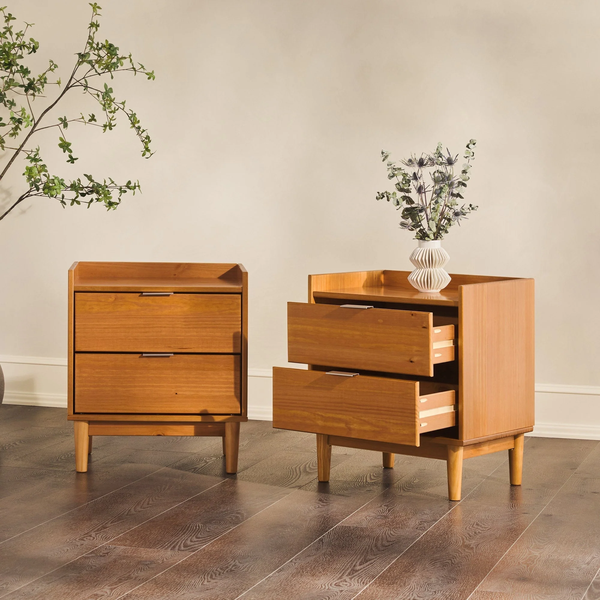 Lee Mid-Century Modern Wood Nightstand - Image 11