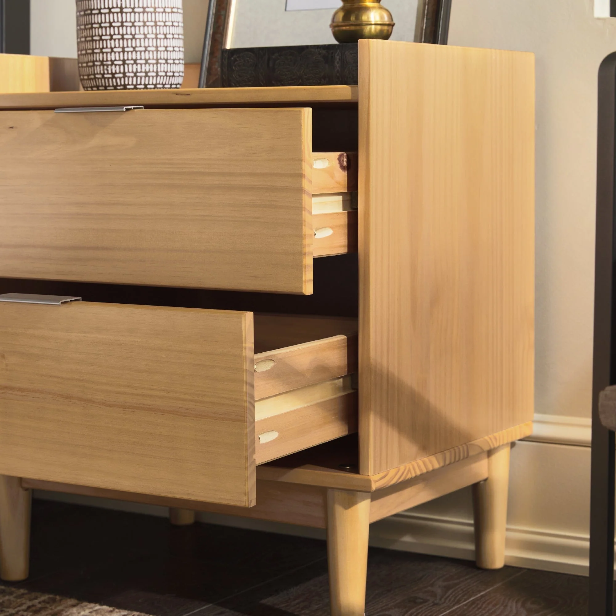 Lee Mid-Century Modern Wood Nightstand - Image 21