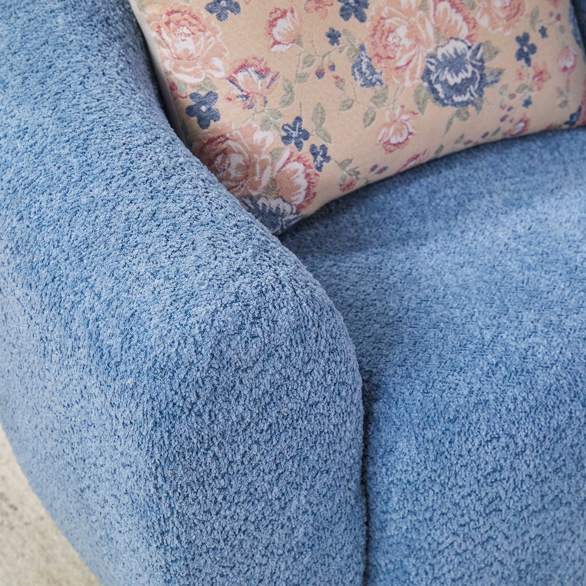 Linley Contemporary Bouclé Upholstered Small Accent Chairs, Set of 2 - Image 16