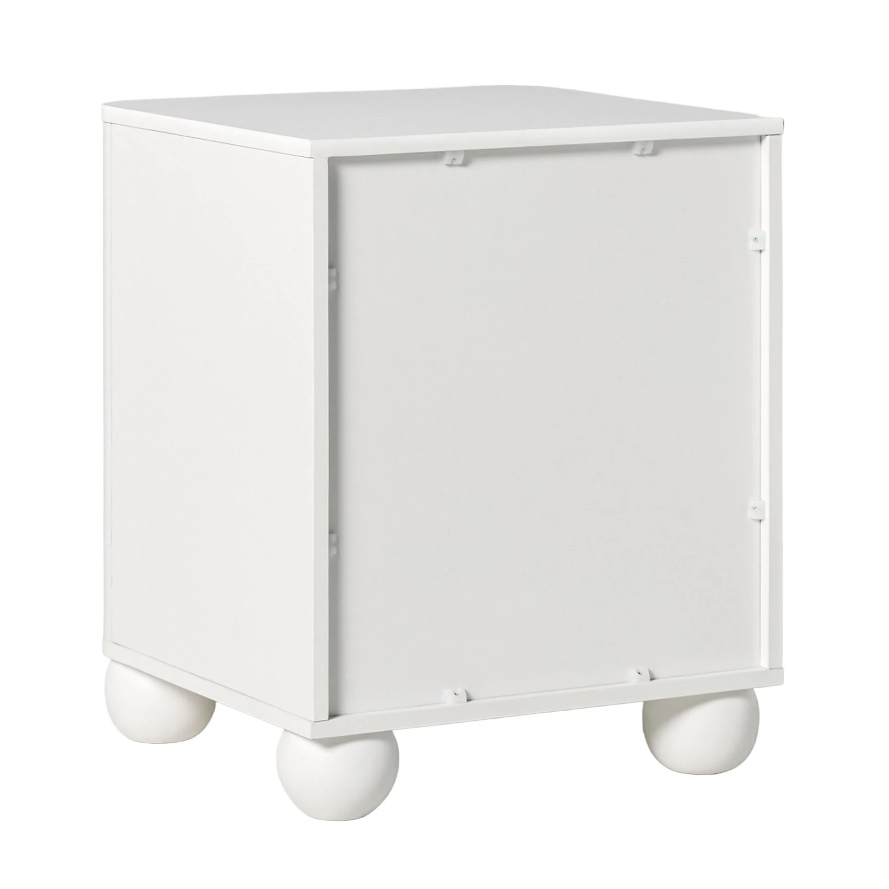 Linley Modern Curve Wood 2 Drawer Nightstand with Round Feet - Image 24