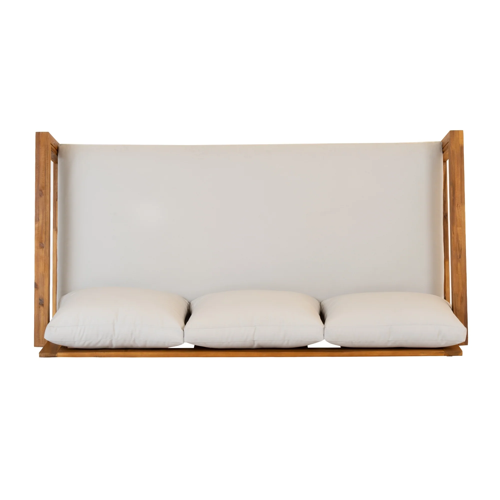Low Seating Acacia Wood Outdoor Sofa Daybed - Image 10