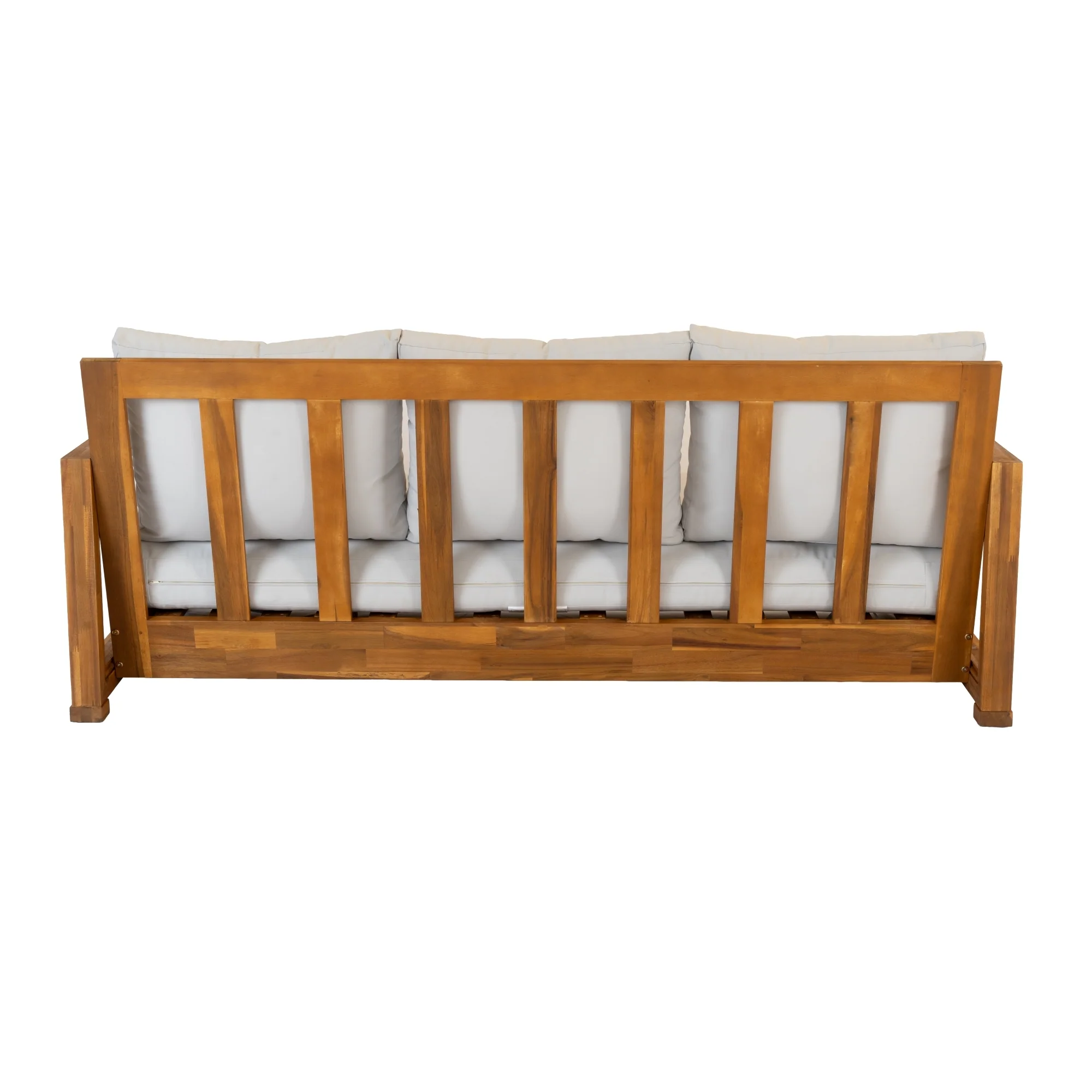 Low Seating Acacia Wood Outdoor Sofa Daybed - Image 13