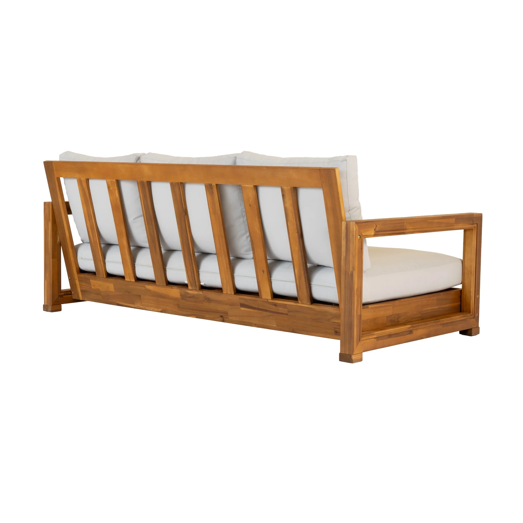 Low Seating Acacia Wood Outdoor Sofa Daybed - Image 14