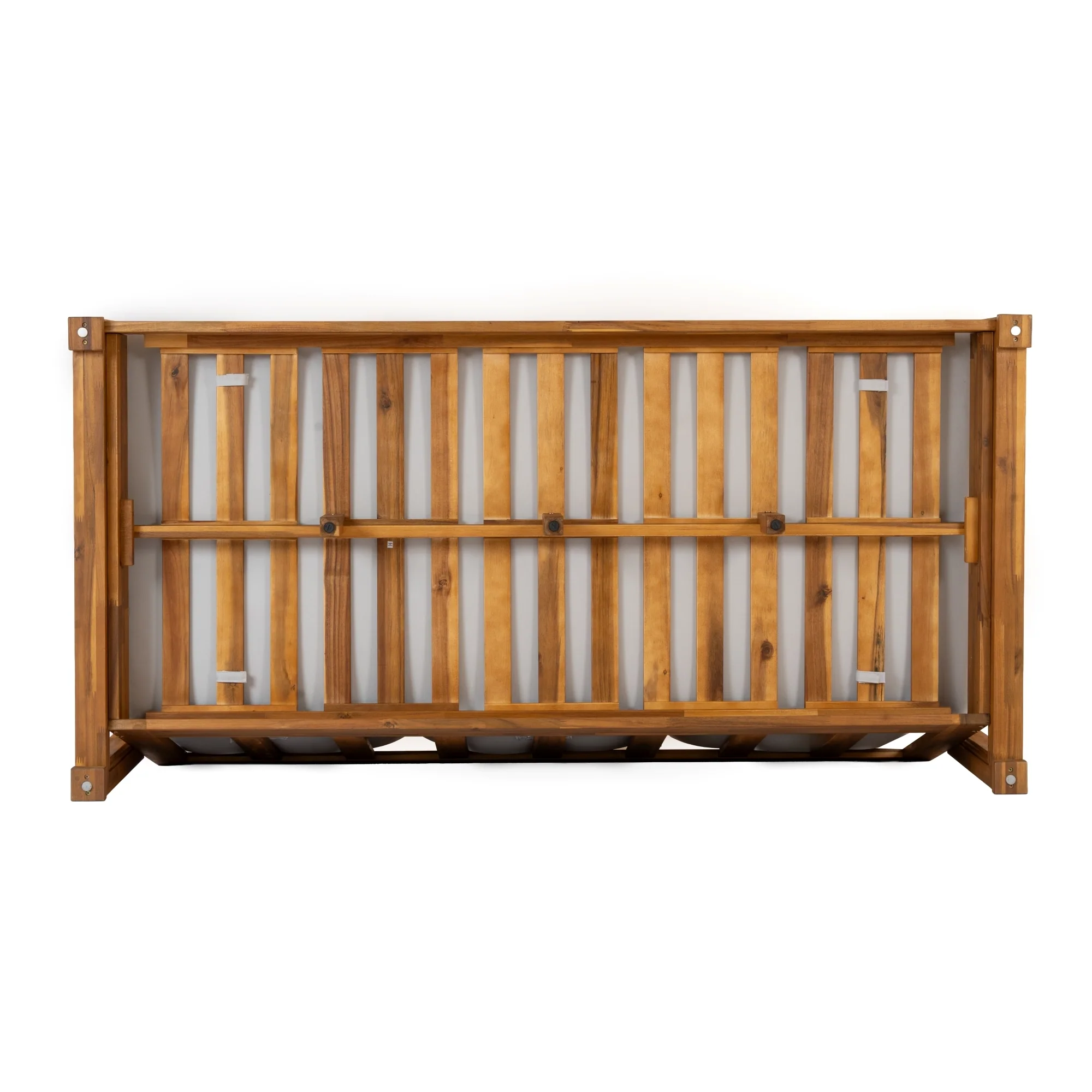 Low Seating Acacia Wood Outdoor Sofa Daybed - Image 16