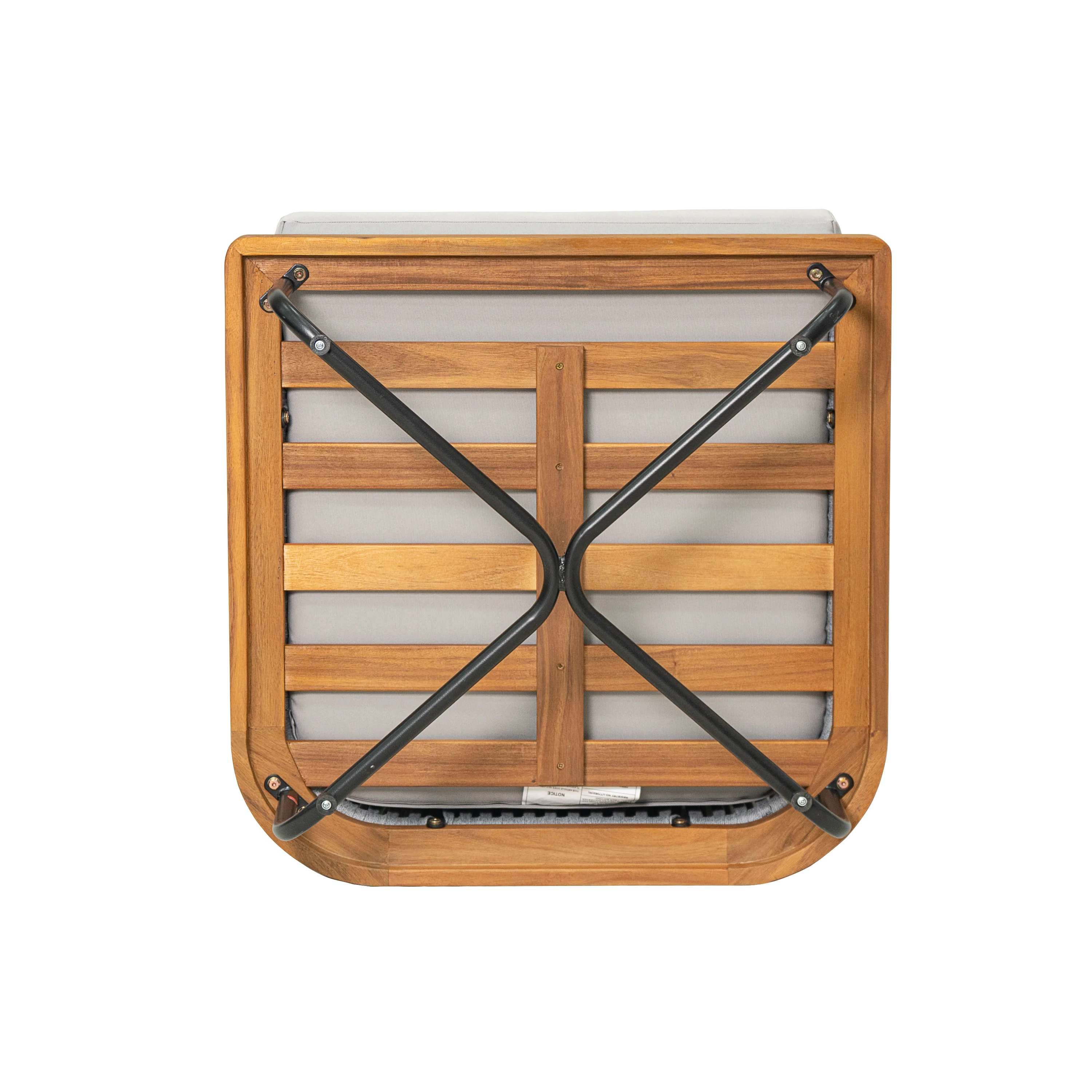 Lucca Outdoor Acacia Wood Chair Set Of 2 - Image 8