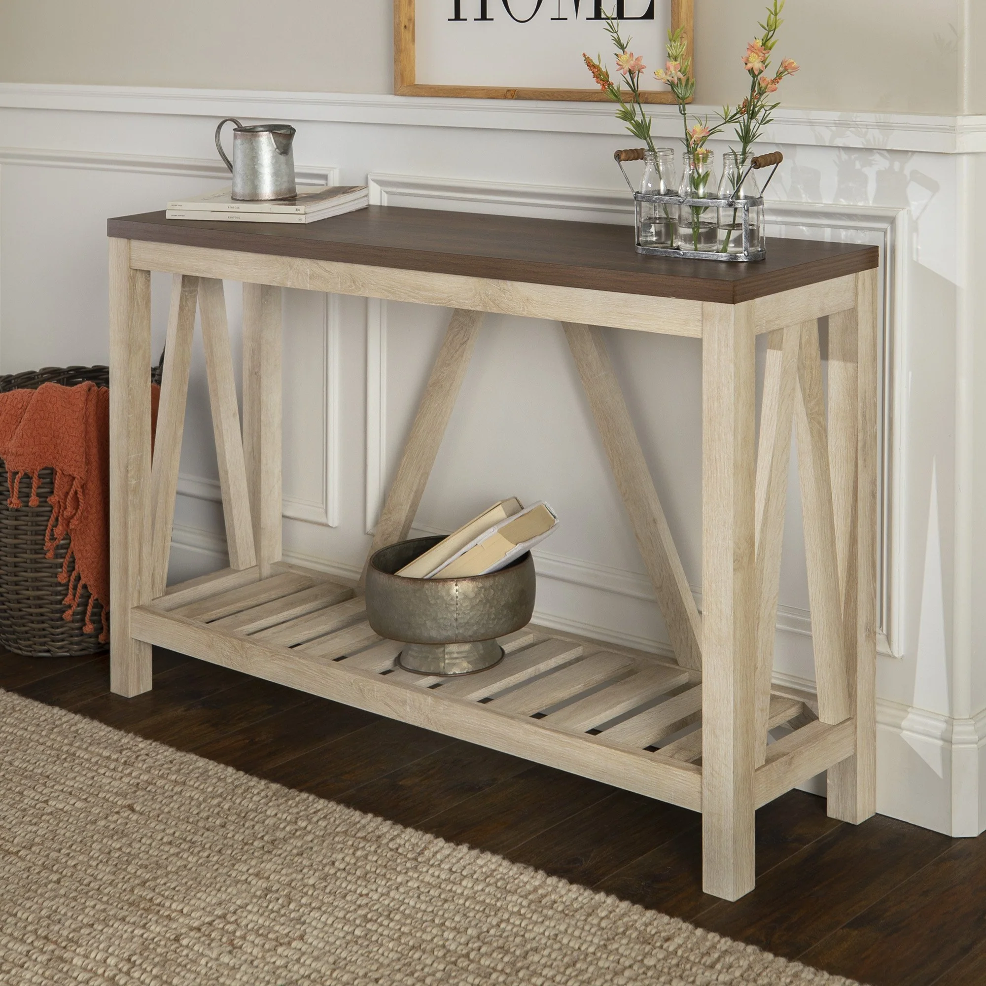 A-Frame Rustic Entry Table - Image 11