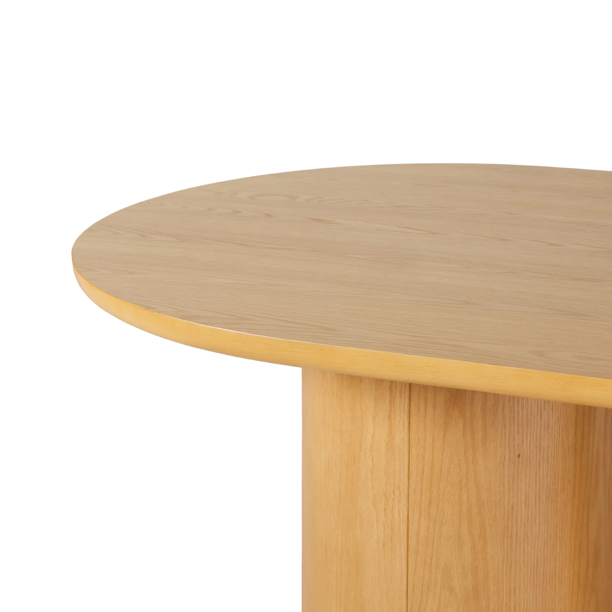 Maya Modern 70" Oval Dining Table with Round Pedestal Base, Seats 6 - Image 16