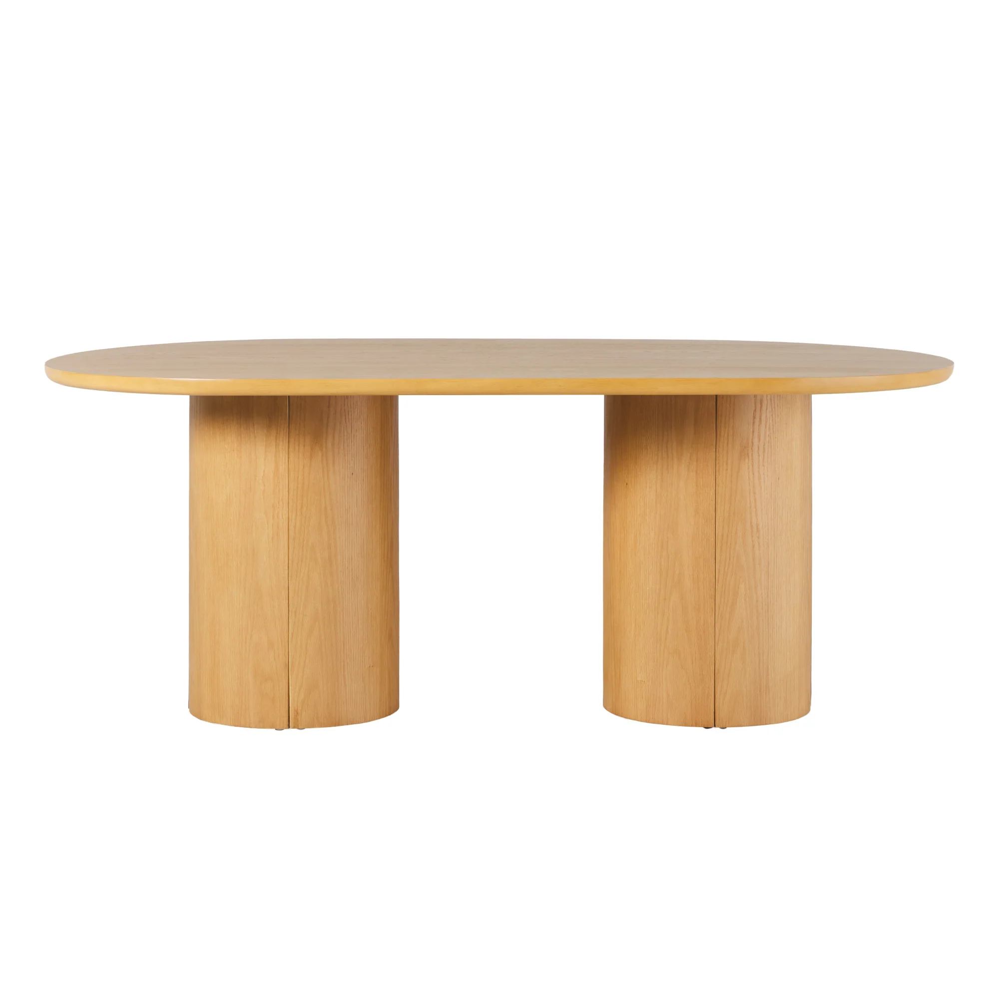 Maya Modern 70" Oval Dining Table with Round Pedestal Base, Seats 6 - Image 18