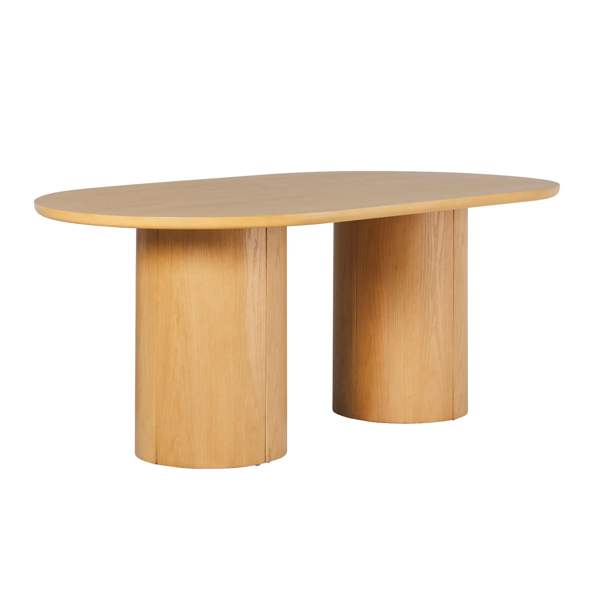 Maya Modern 70" Oval Dining Table with Round Pedestal Base, Seats 6 - Image 20
