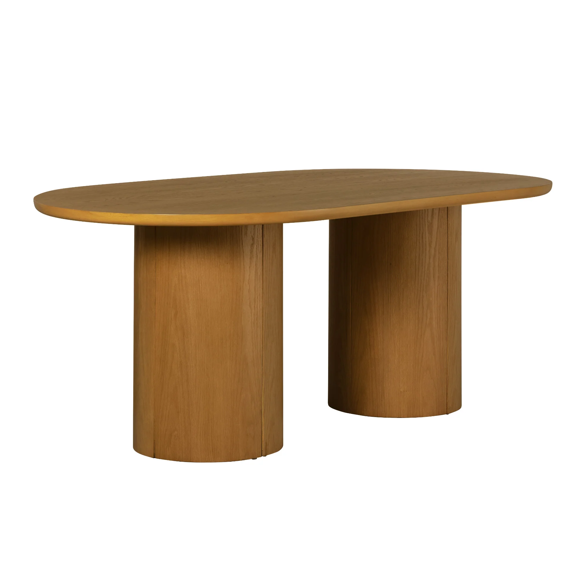 Maya Modern 70" Oval Dining Table with Round Pedestal Base, Seats 6 - Image 34