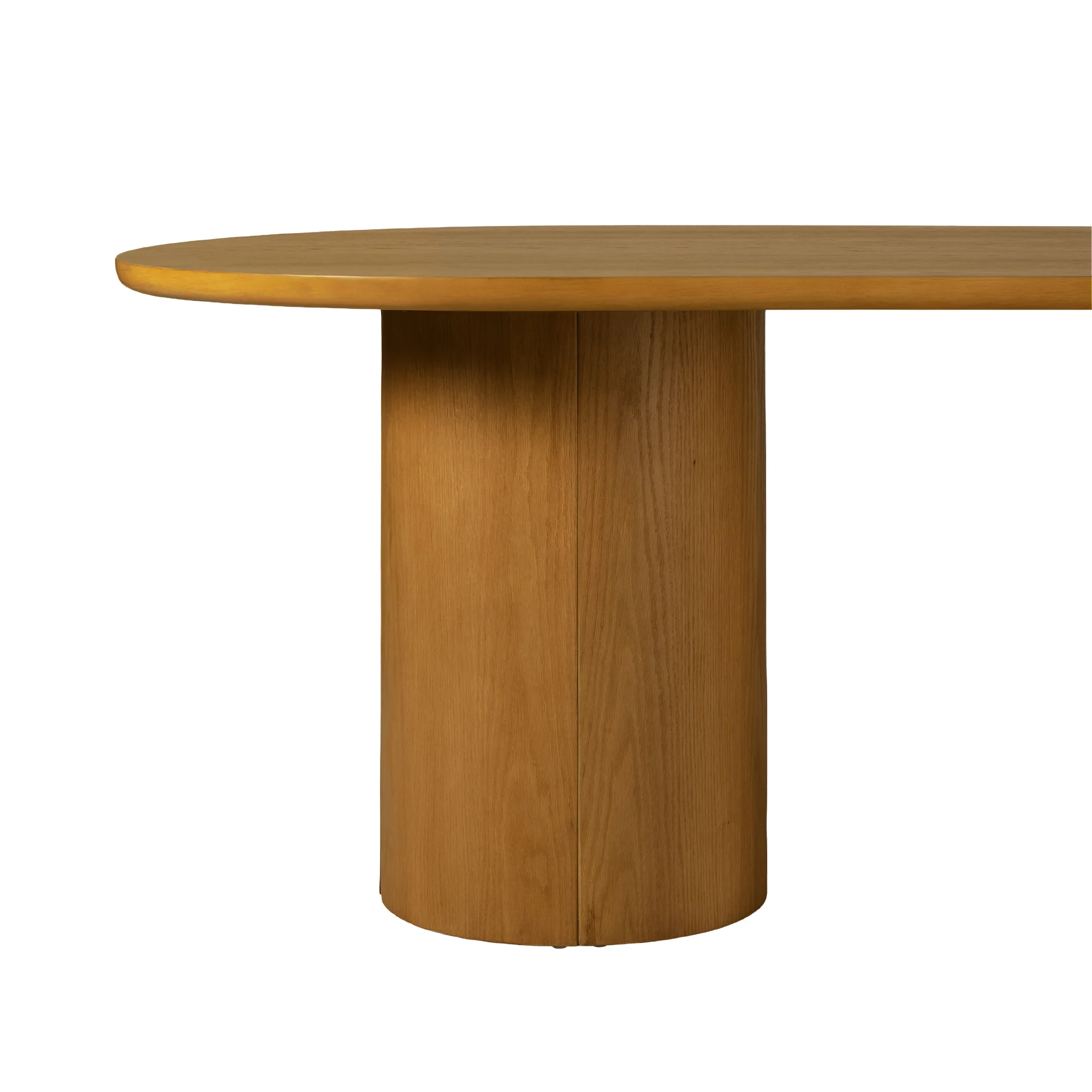 Maya Modern 70" Oval Dining Table with Round Pedestal Base, Seats 6 - Image 35