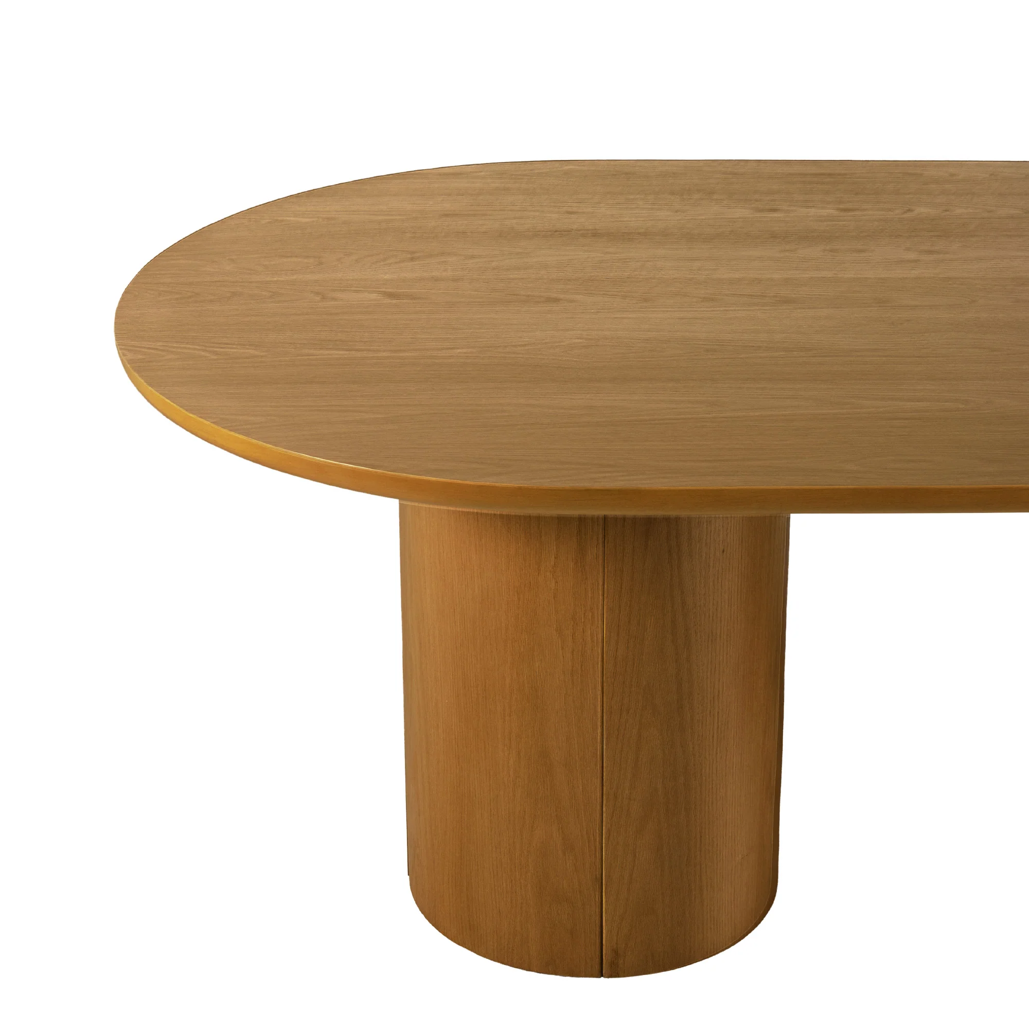 Maya Modern 70" Oval Dining Table with Round Pedestal Base, Seats 6 - Image 37