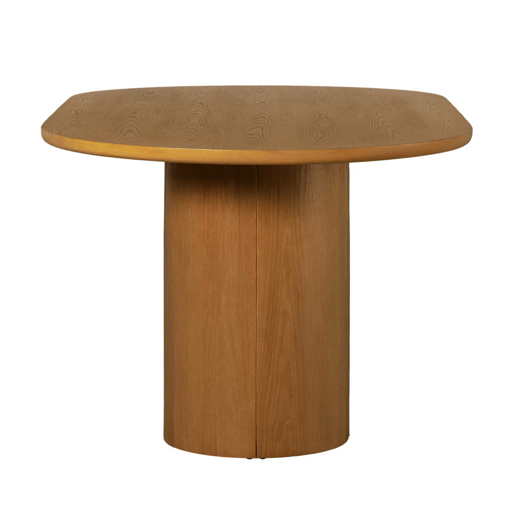 Maya Modern 70" Oval Dining Table with Round Pedestal Base, Seats 6 - Image 39