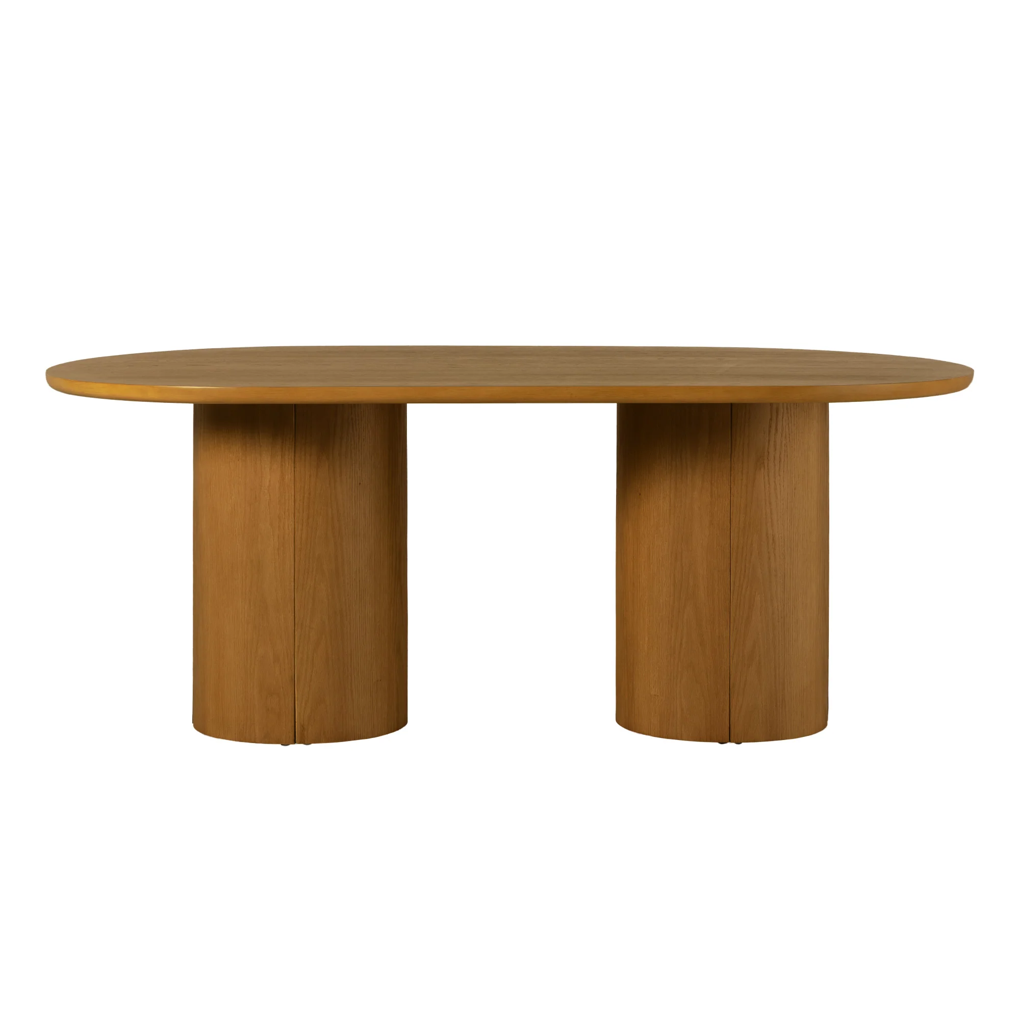 Maya Modern 70" Oval Dining Table with Round Pedestal Base, Seats 6 - Image 40