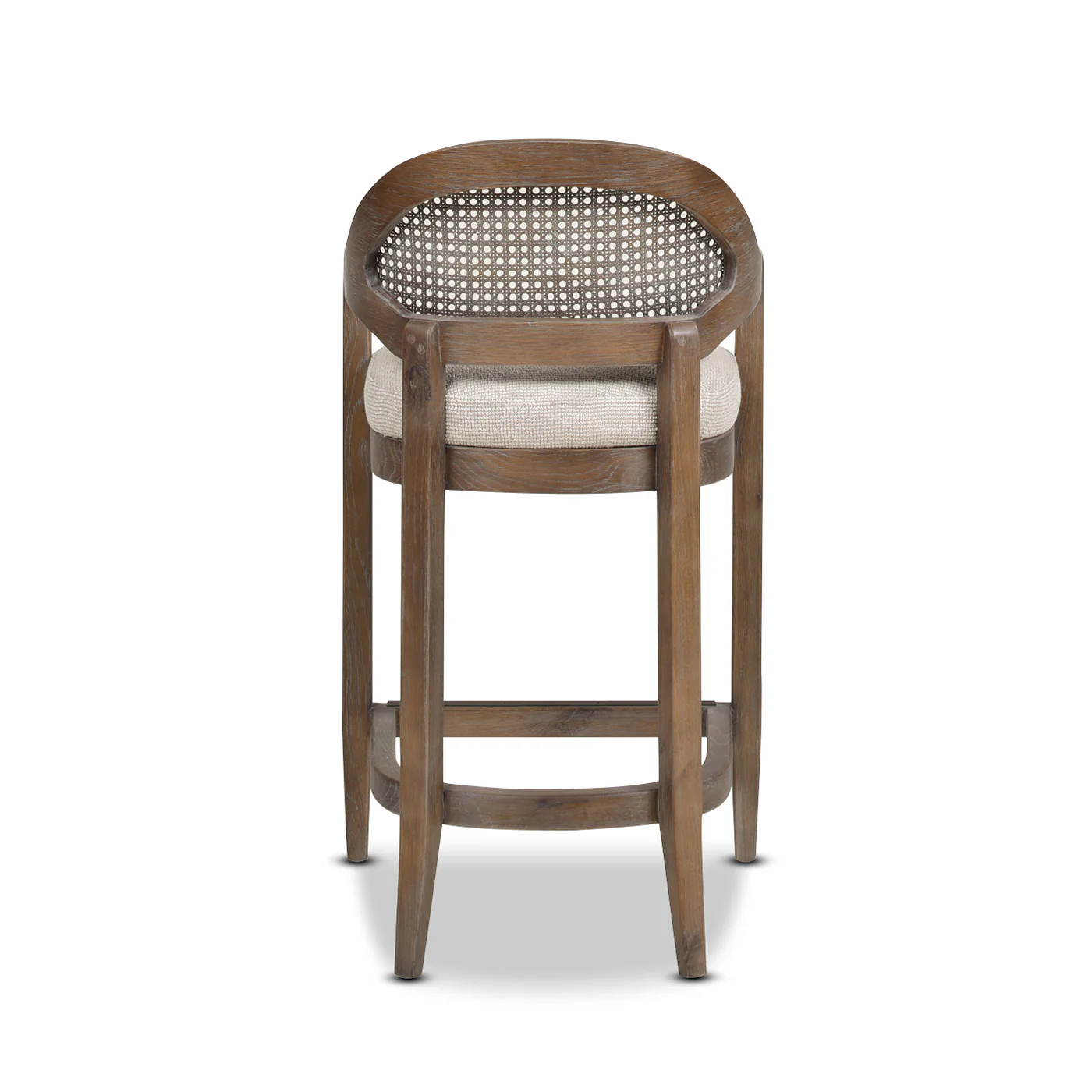 Mid-Century Modern 26' Textured Weave Counter Stool - Image 15