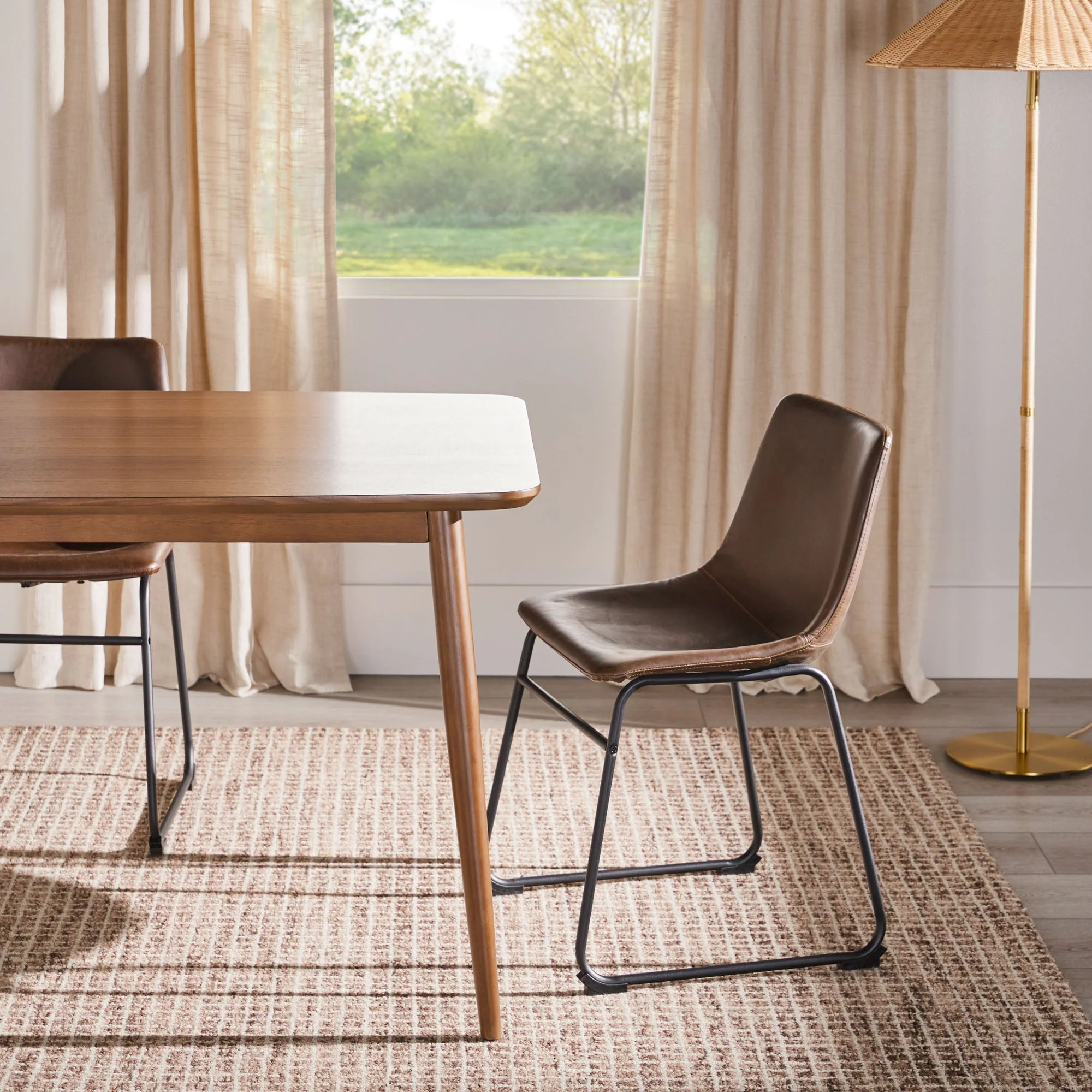 Mid-Century Taberu Modern Wood Dining Table - Image 10