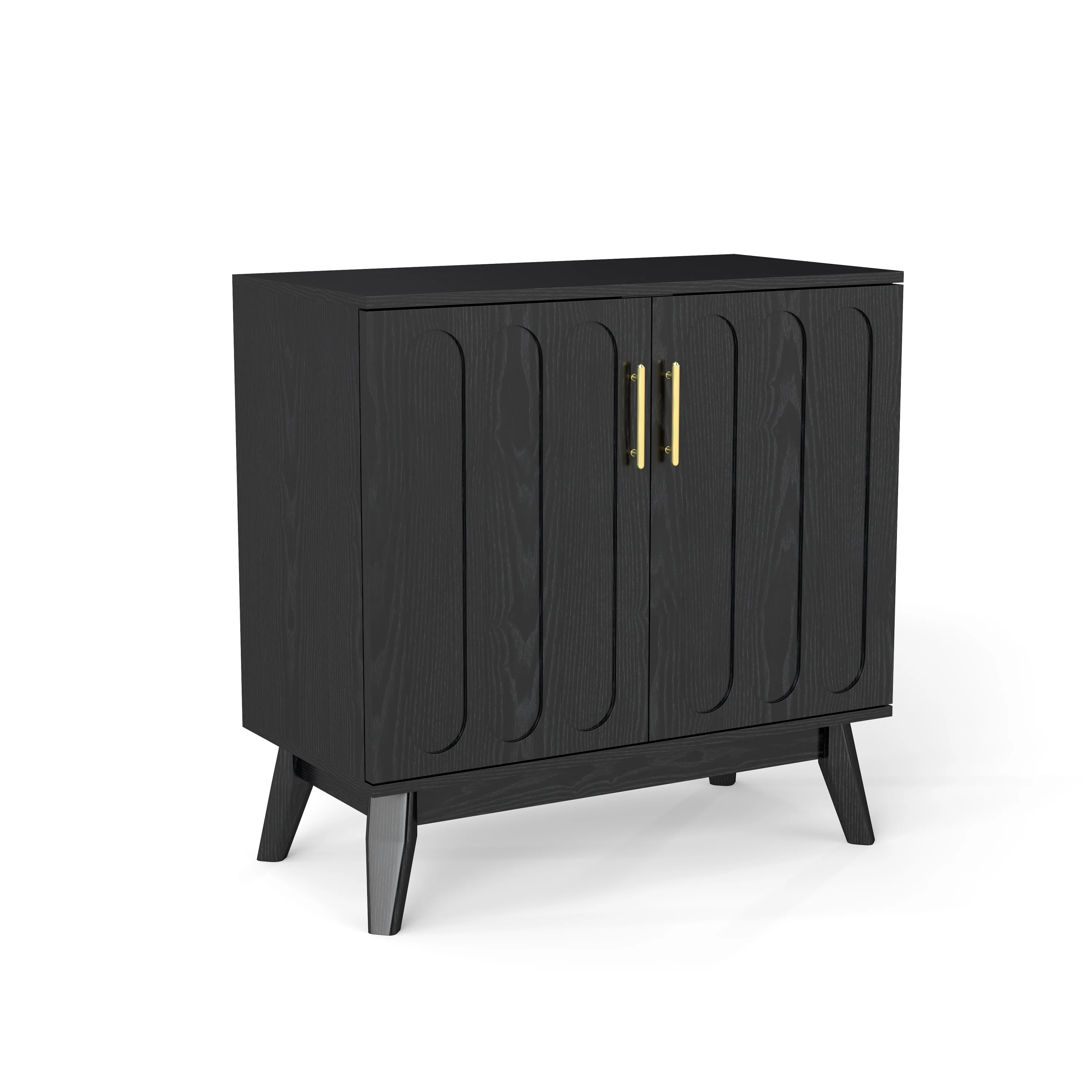 Walker Edison | Mid-Century Modern Fluted Accent Cabinet - Image 13