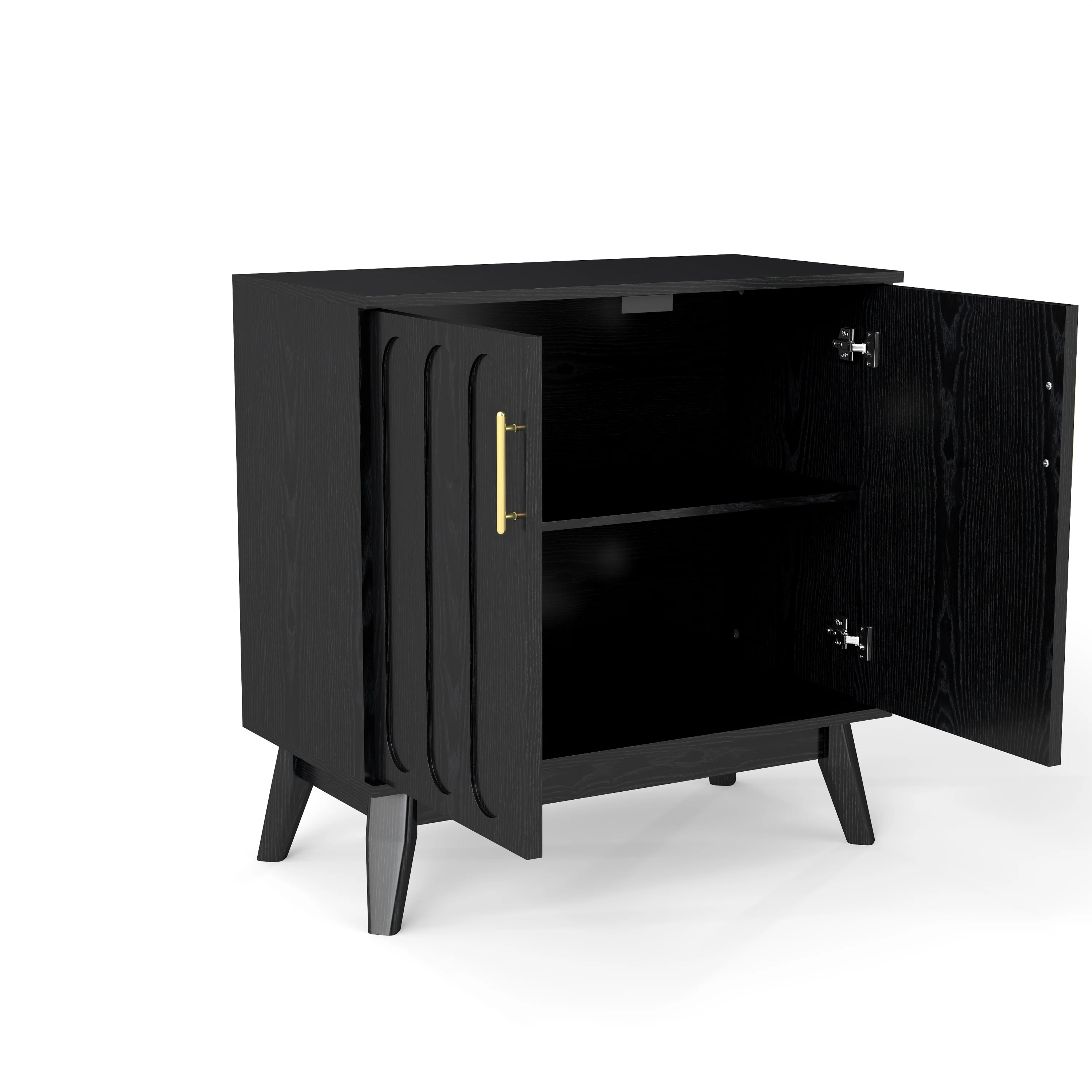 Walker Edison | Mid-Century Modern Fluted Accent Cabinet - Image 15