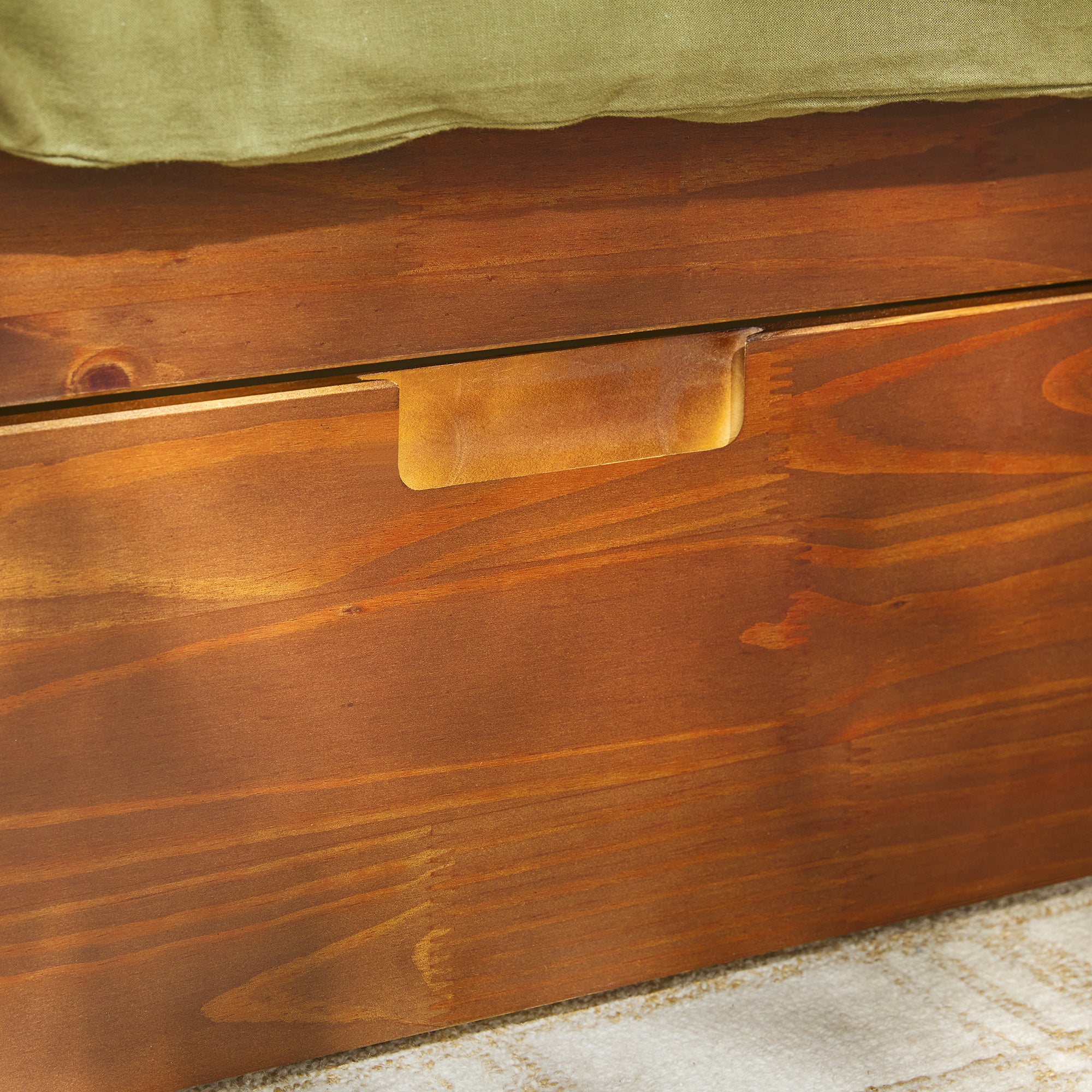 Sloane Mid-Century Modern Solid Wood Storage Bed - Image 18