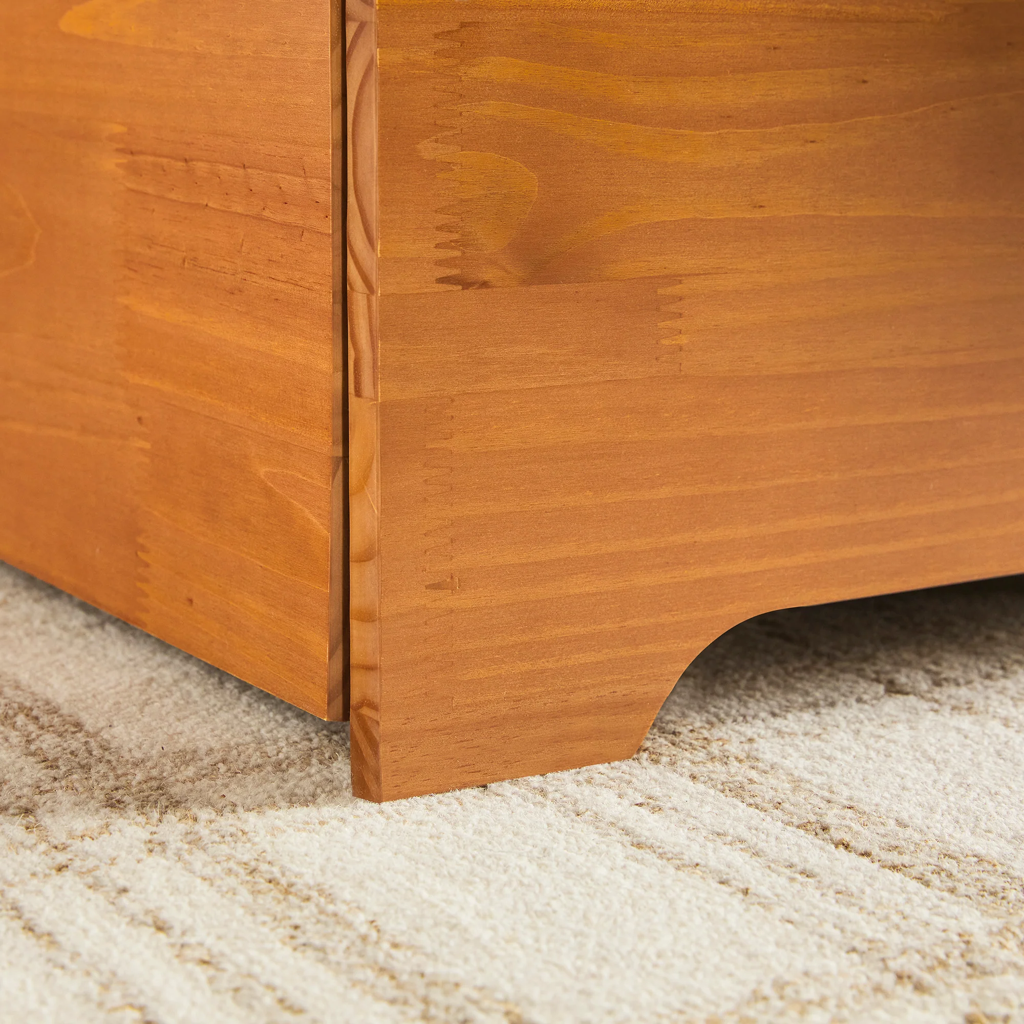Sloane Mid-Century Modern Solid Wood Storage Bed - Image 9