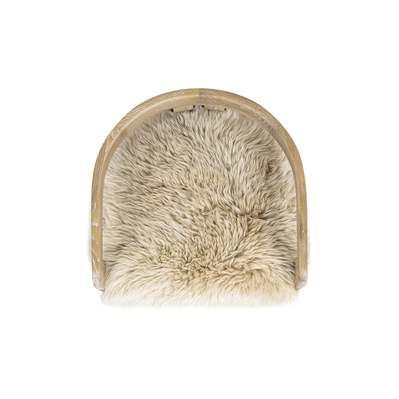 Millwick 26.5' Low Back Genuine Fur Counter Stool - Image 5