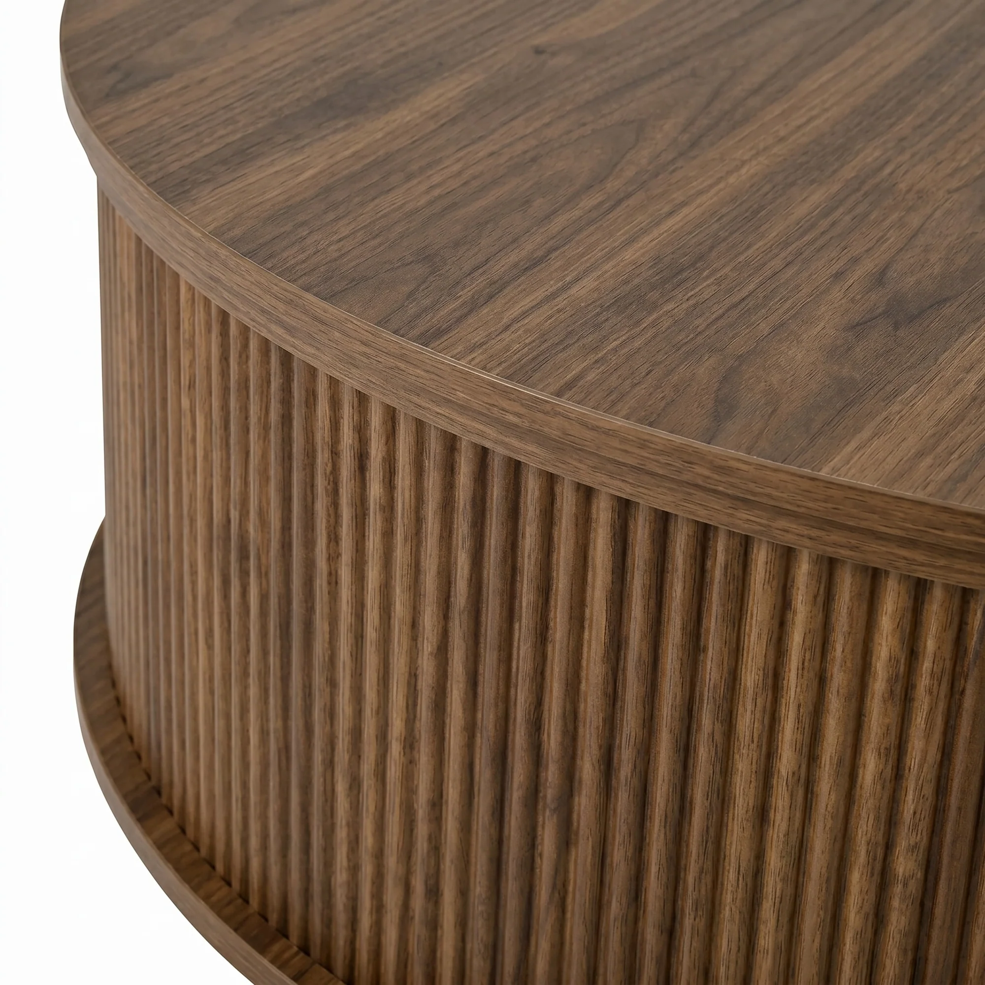 Minimalist Round Lift-Top Coffee Table with Hidden Storage - Image 16