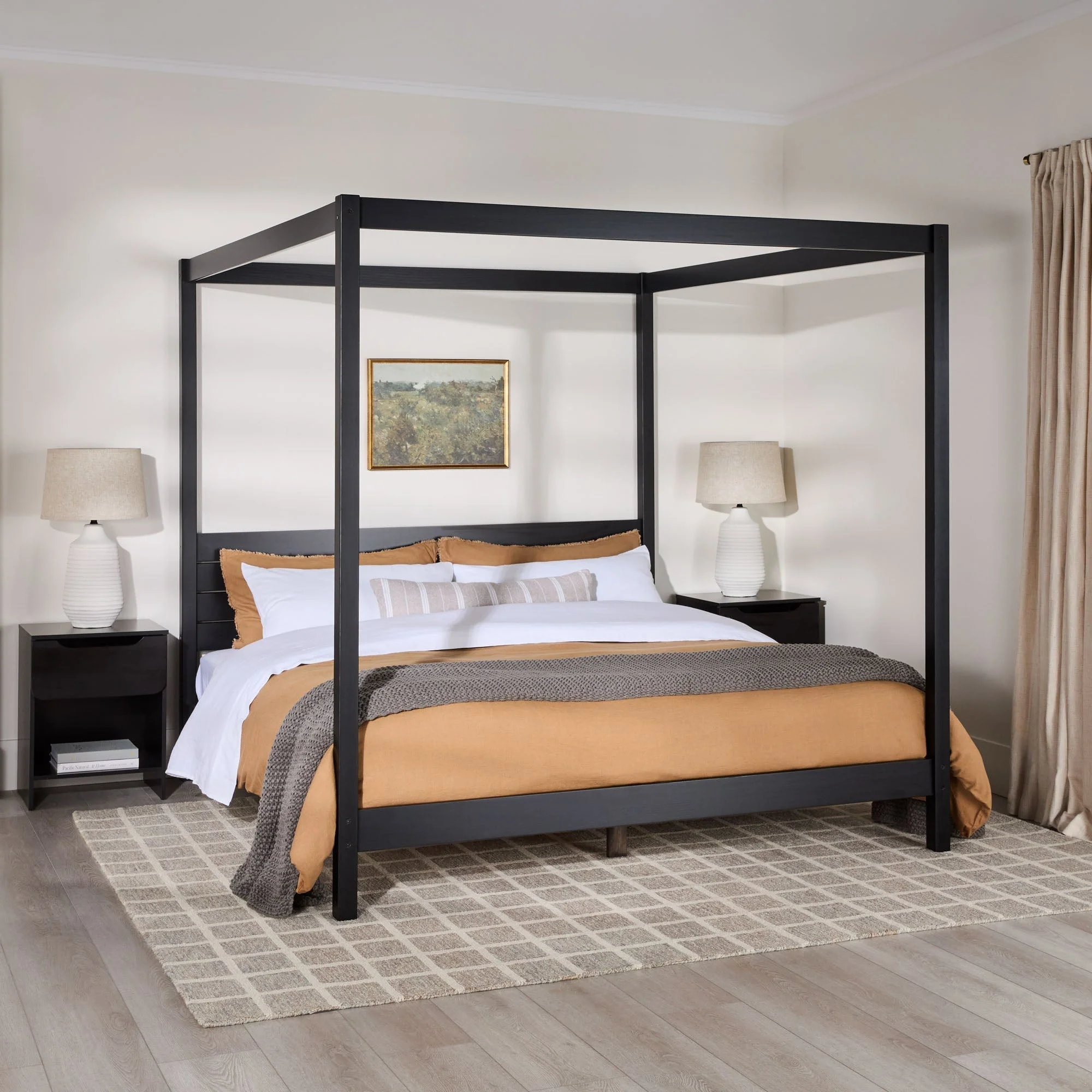 Isla Solid Wood Canopy Bedframe Collection - Image 13